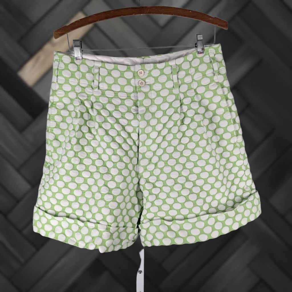 Comme des Garcons Girl Comme des Garçons Shorts Green Polka Dot 3D Textured AD2012 Size M Japan Cuffed Womens Size 32" / US 10 / IT 46 - 1 Thumbnail