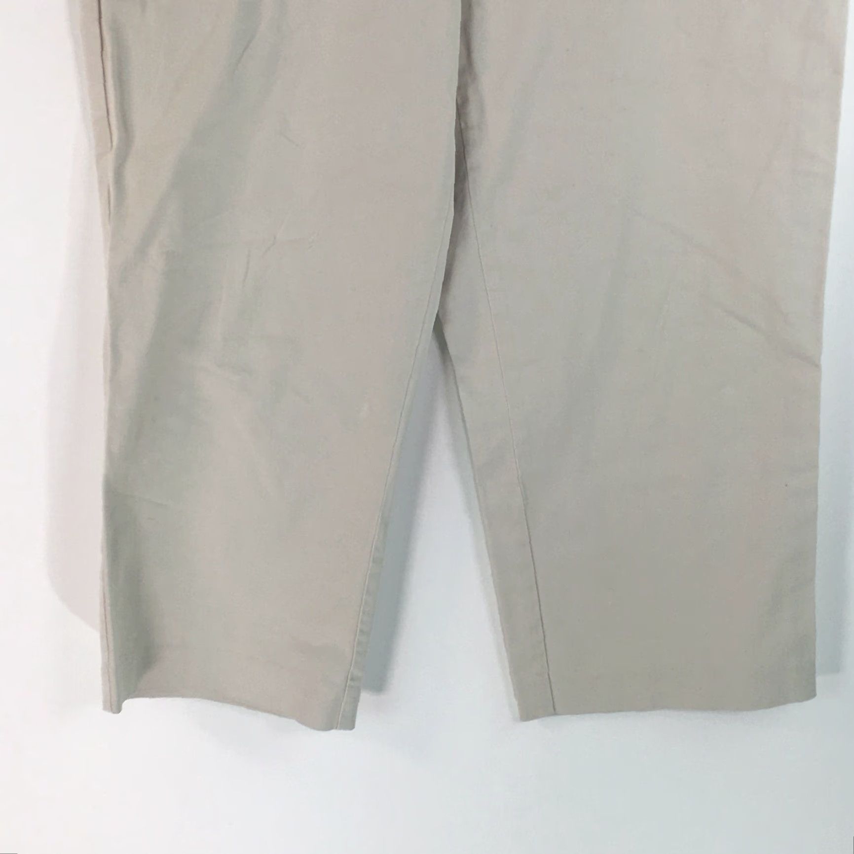 JM Collection JM Collection Womens Casual Cropped Capri Pants - Gray, Size 8, Elastic Waist, High Rise, 22in Inseam Size 30" / US 8 / IT 44 - 5 Thumbnail