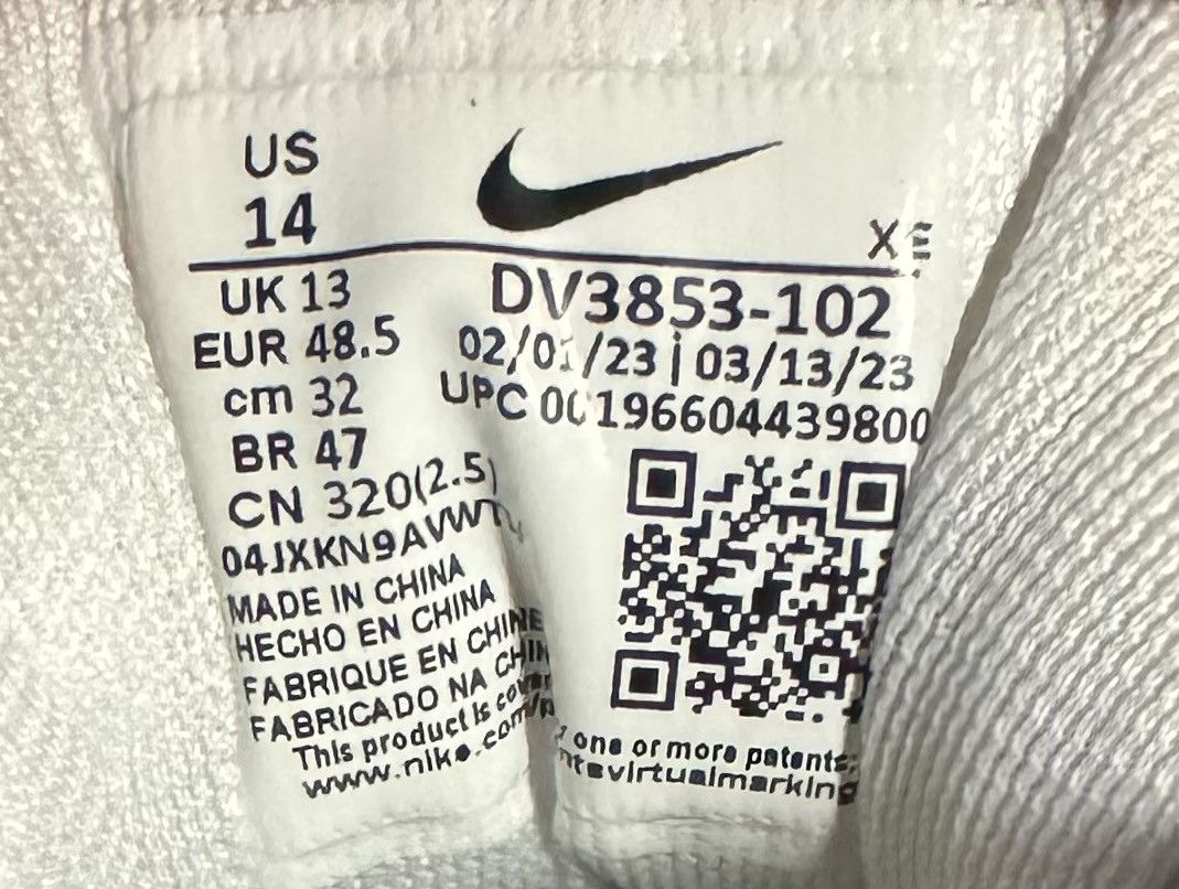 Nike Nike Pegasus shoes white mens size 14 NEW Size US 14 / EU 47 - 7 Thumbnail