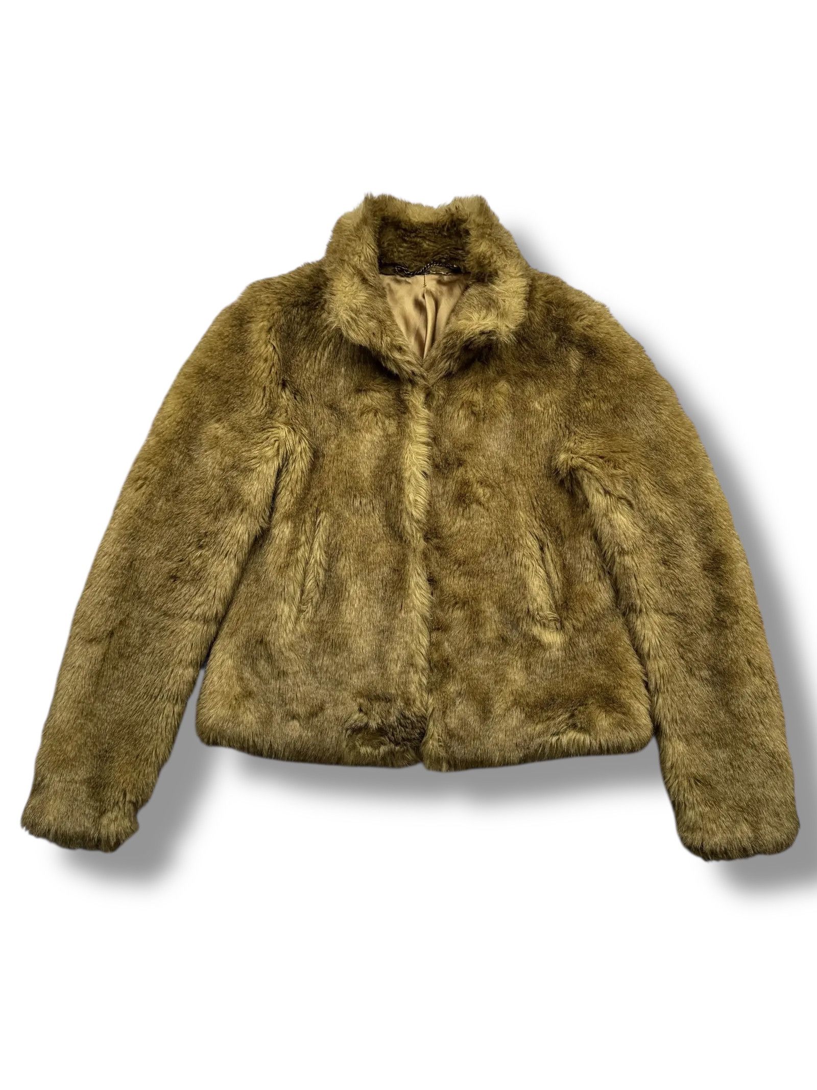 Japanese Brand Y2K Cropped Faux Fur Jacket(V146) Size M / US 6-8 / IT 42-44 - 1 Thumbnail