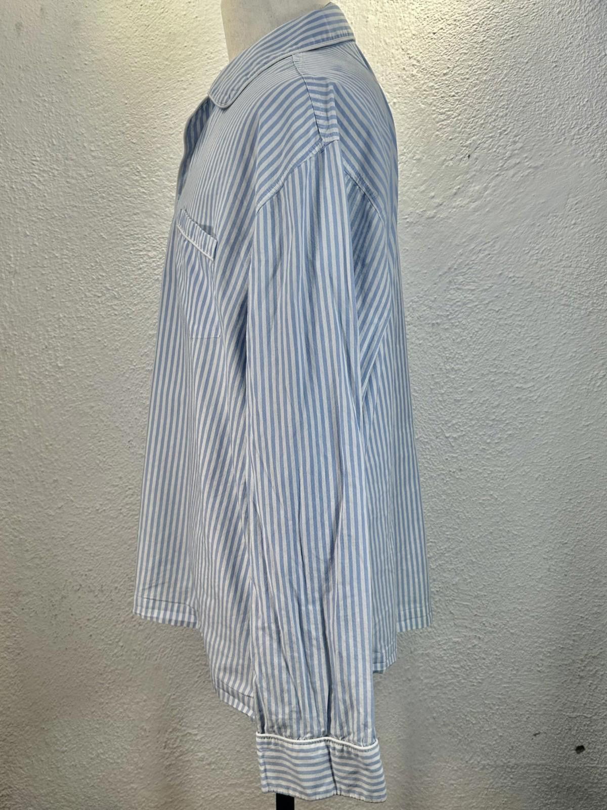 J.Crew J. Crew Men's XL Blue Striped Casual Button Down Shirt Size US XL / EU 56 / 4 - 2 Thumbnail