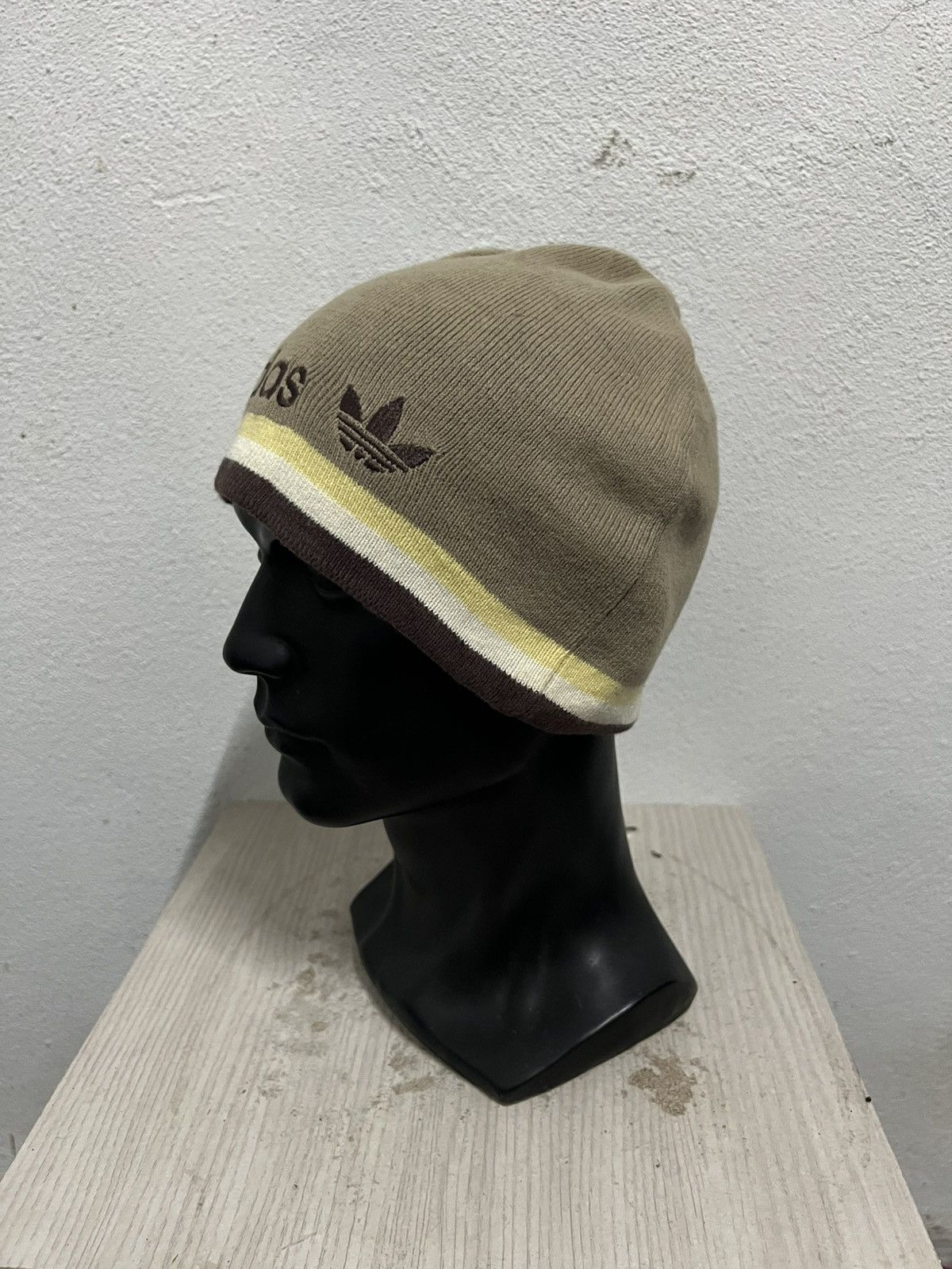 Adidas Vintage Adidas Big Logo Beanie Hat Size ONE SIZE - 3 Thumbnail