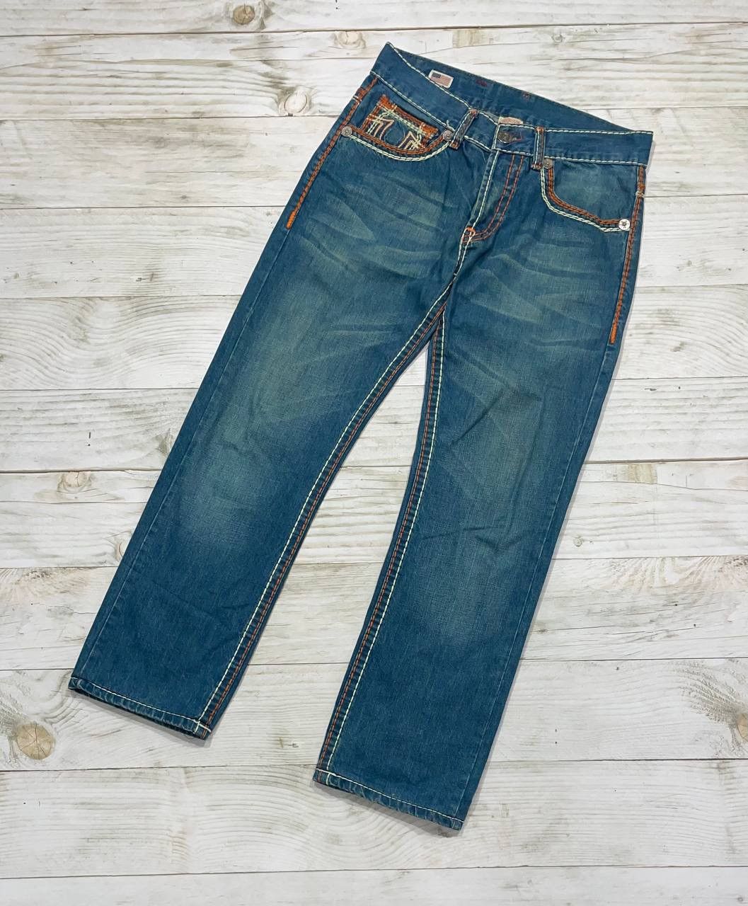 True Religion Vintage True Religion Bobby Super T Denim Jeans Y2K Size US 34 / EU 50 - 3 Thumbnail