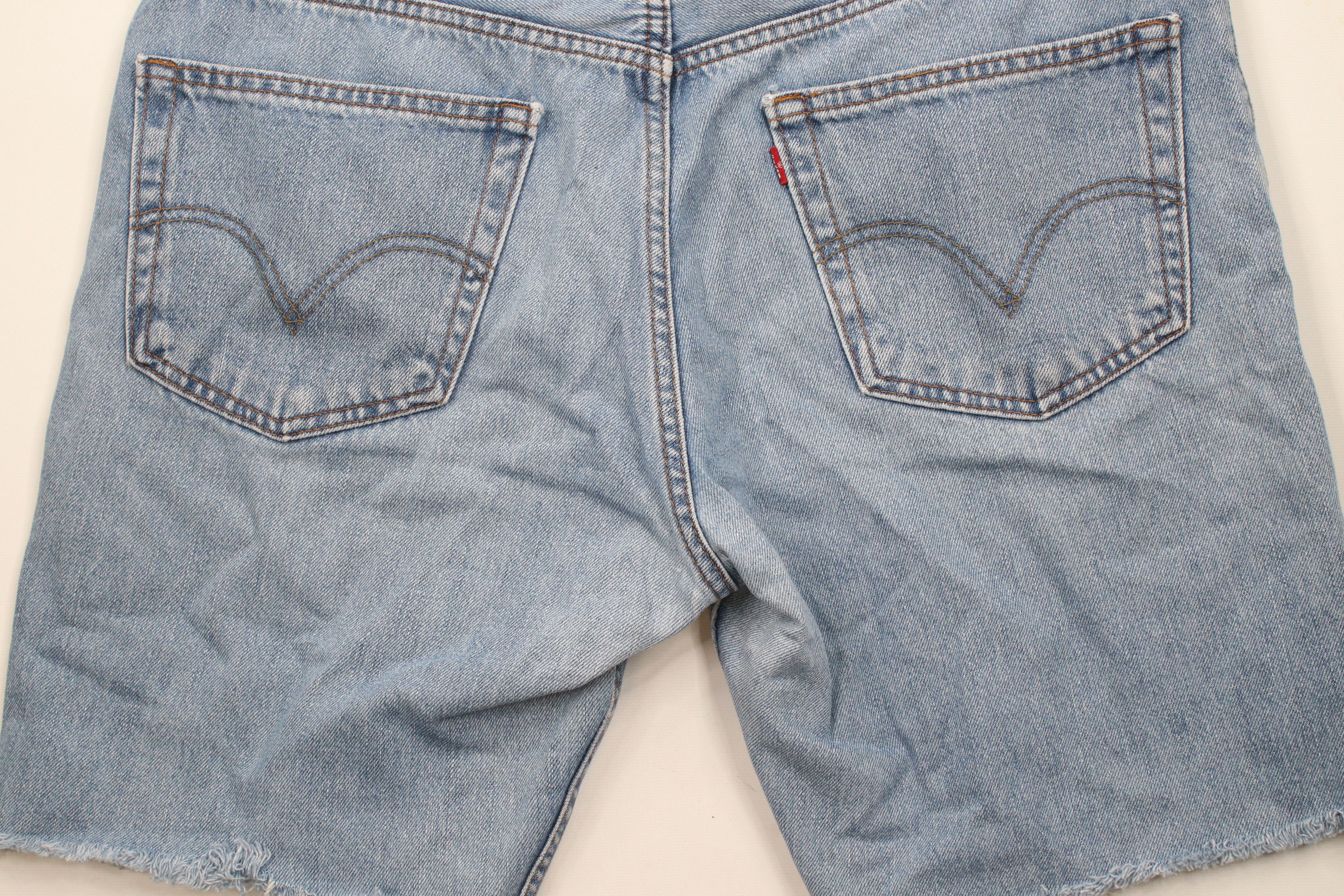 Levi's × Vintage Vintage Y2K Levis 505 Fit Cut Off Denim Jean Shorts Jorts Size US 38 / EU 54 - 11 Thumbnail