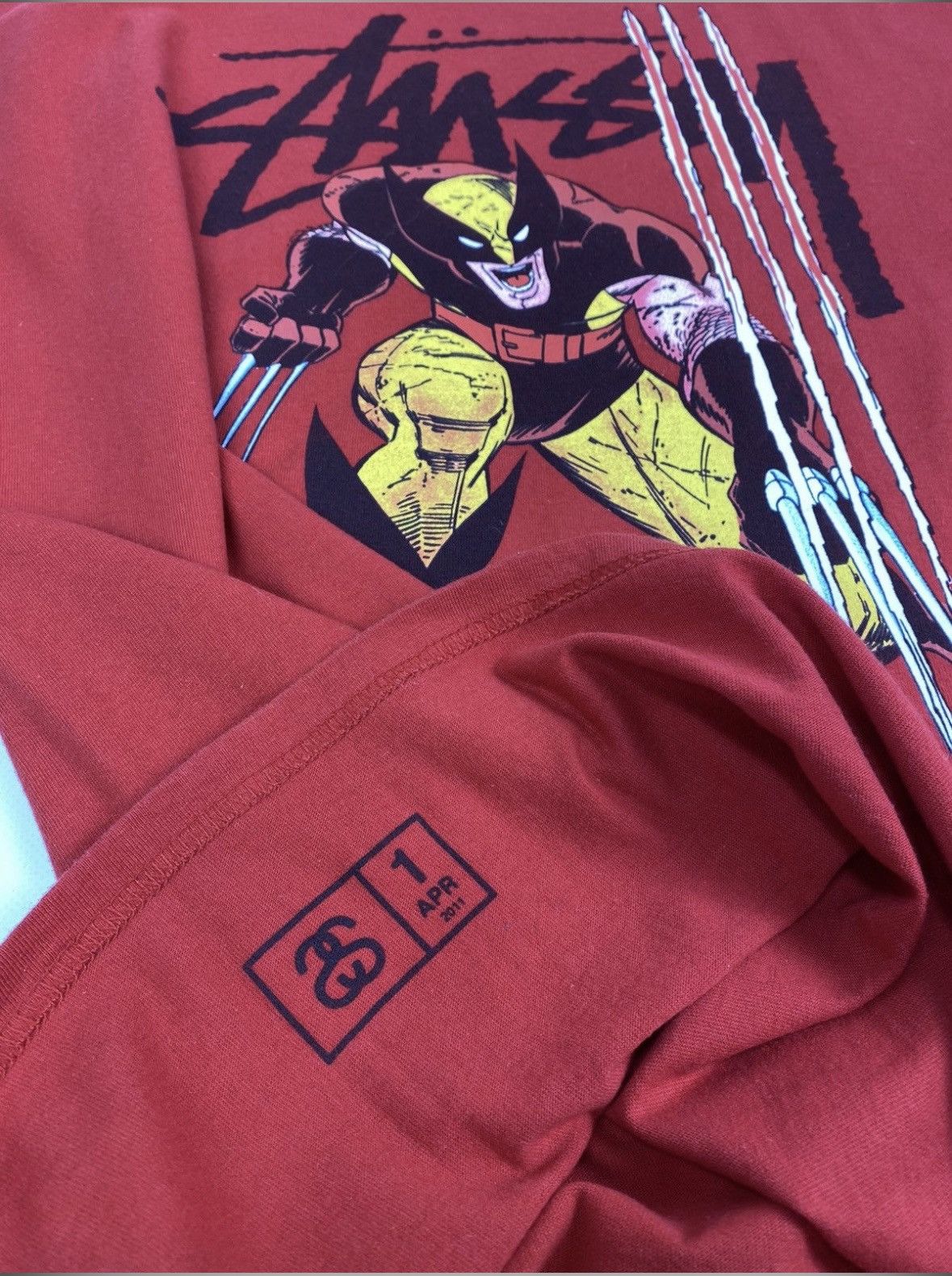 Stussy 2011 Stussy Marvel Comics Wolverine t-shirt Size US L / EU 52-54 / 3 - 5 Thumbnail