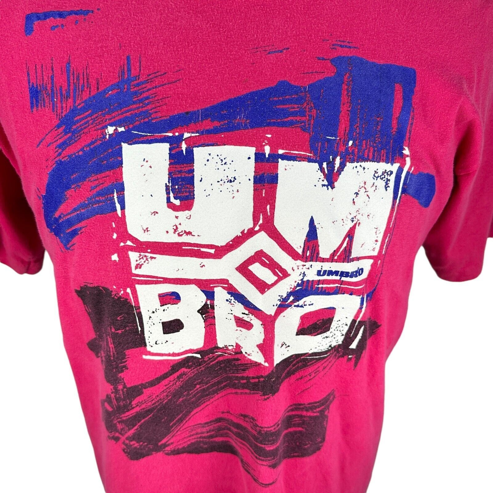 Umbro Vintage Umbro T-Shirt Men’s Large Pink Graffiti Graphic 90s Size US L / EU 52-54 / 3 - 2 Thumbnail