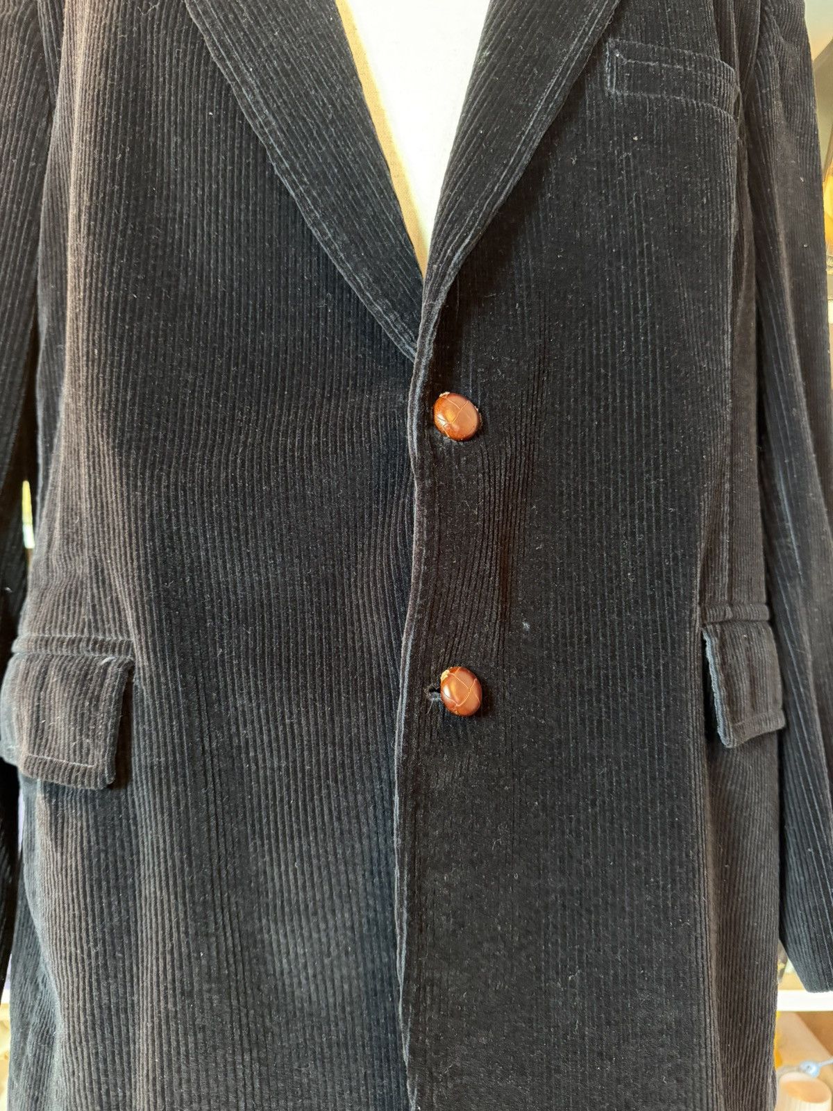Brooks Brothers vintage brooks brothers corduroy sports jacket in navy Size 46R - 2 Thumbnail
