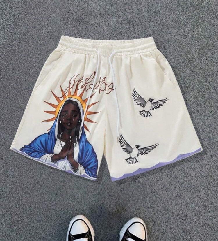 Japanese Brand Print Y2k Shorts DRIP summer Size US 31 - 1 Thumbnail