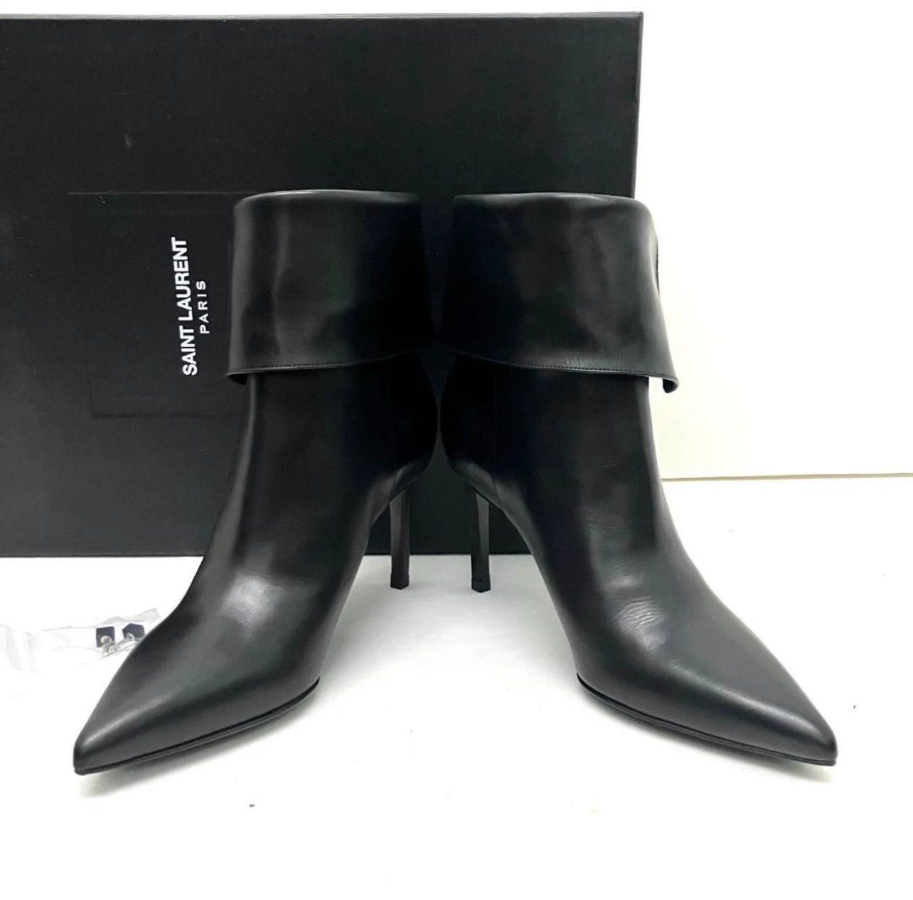 Saint Laurent Paris Authentic Saint Laurent (YSL) pointed-toe high-heeled boots Size US 6 / IT 36 - 1 Thumbnail