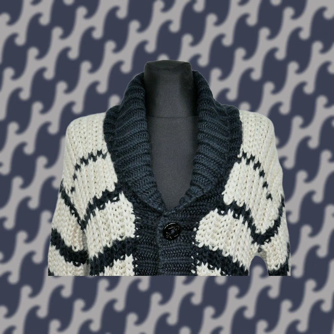 Jean Paul Gaultier Jean Paul Gaultier LINDEX Wool Cardigan Sweater XS Women Multicolor Knit 80% Acrylic 20% Wool V-Neck Long Sleeve Casual Size XS / US 0-2 / IT 36-38 - 1 Thumbnail