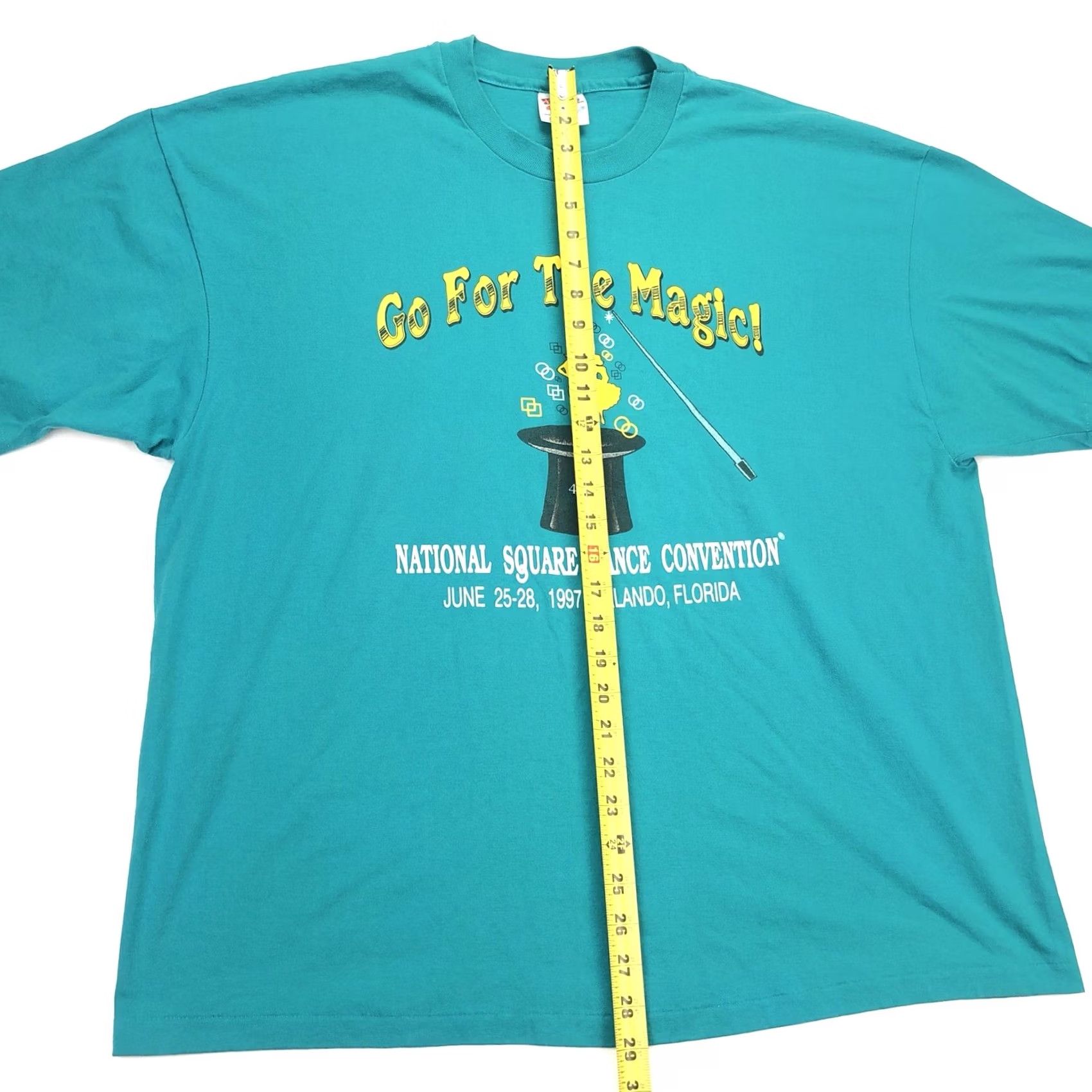 Hanes VTG Single Stitch Men’s National Square Dance Convention Orlando T-Shirt 2XL Graphic Tee Green 1990s Unisex Adult Hanes Size US XXL / EU 58 / 5 - 6 Thumbnail