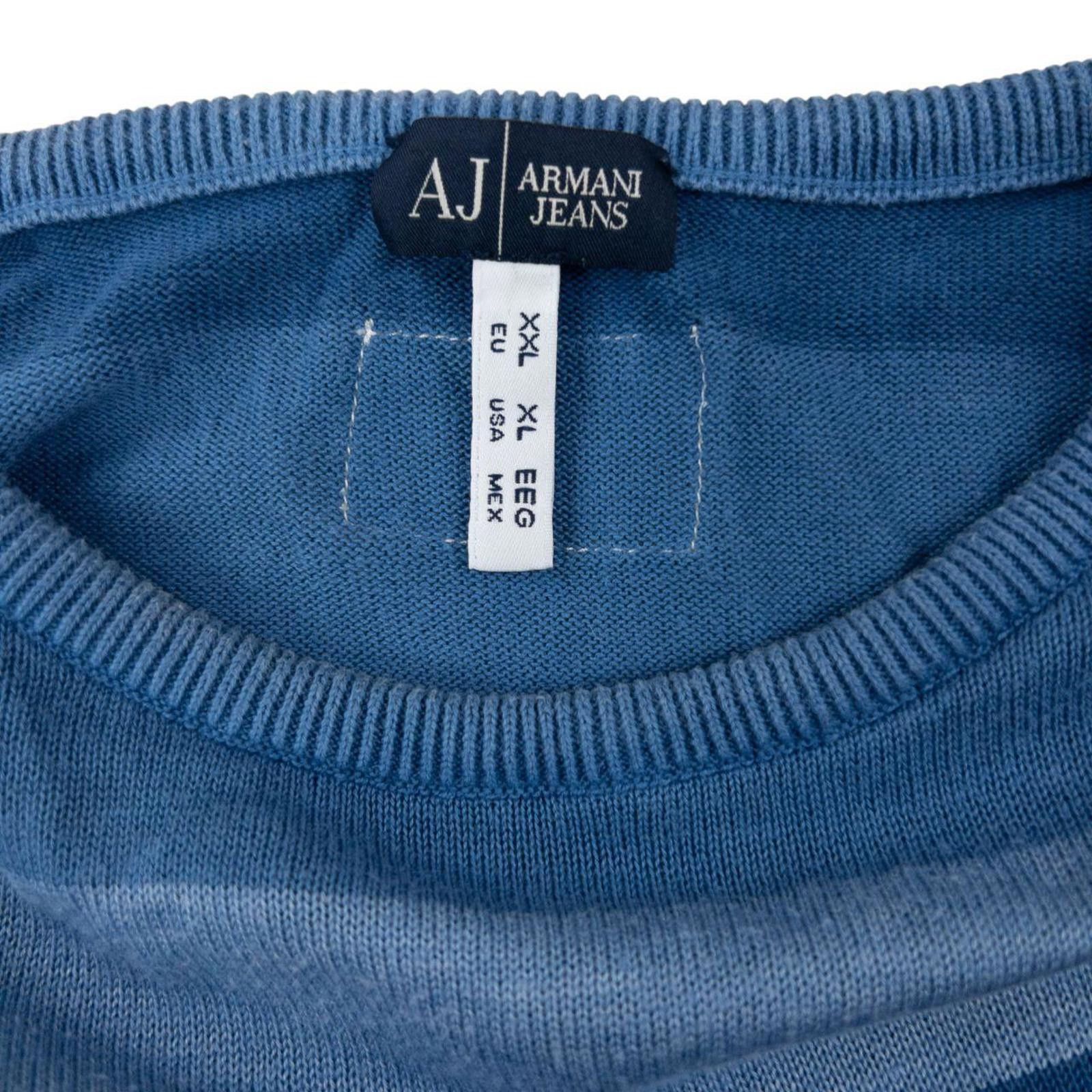 Other Vintage 2000s Armani Jeans Gradient Striped Jumper Size L Size US L / EU 52-54 / 3 - 3 Thumbnail