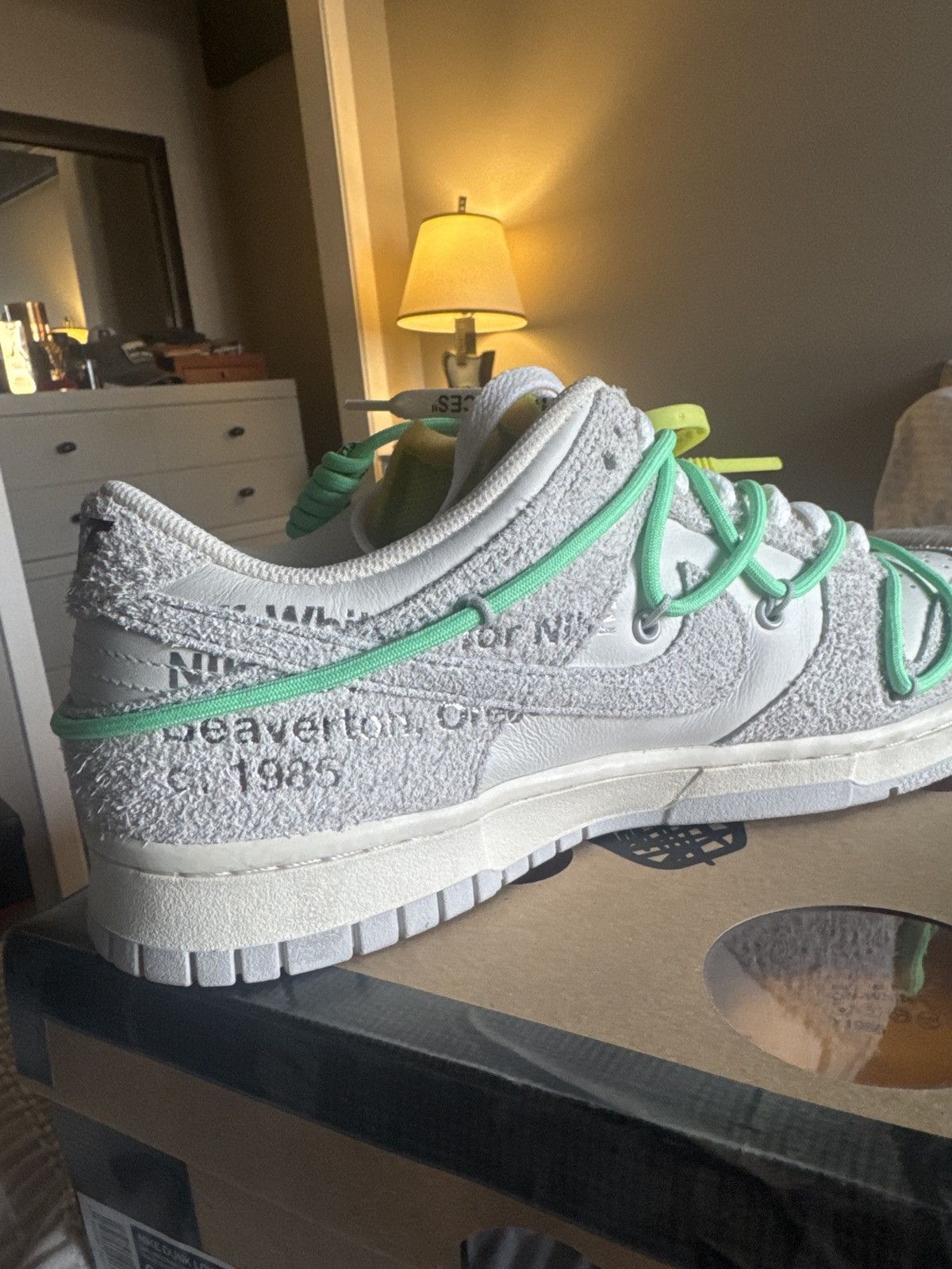 Nike × Off-White Nike Off White Dunk Lot 14 Size US 9.5 / EU 42-43 - 9 Thumbnail