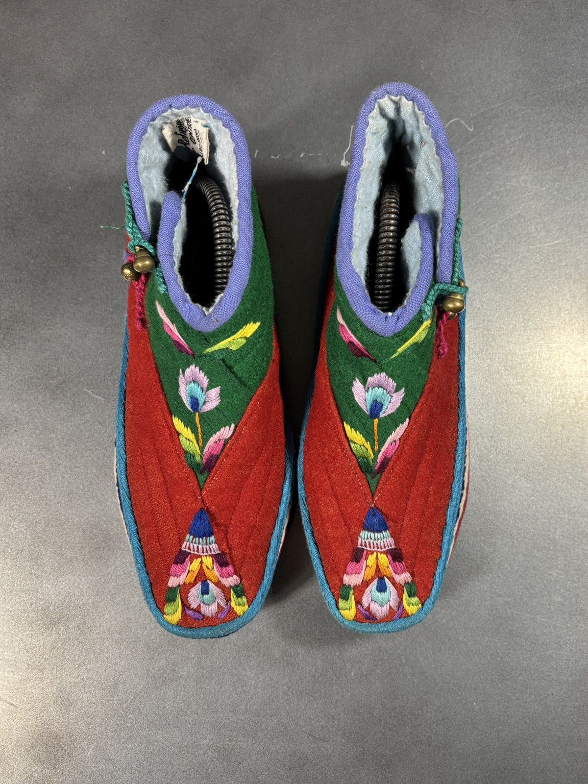 Vintage True Vintage Tibetan Boots Traditional Felt Lham 1970s Wool Size US 8.5 / IT 38.5 - 8 Thumbnail