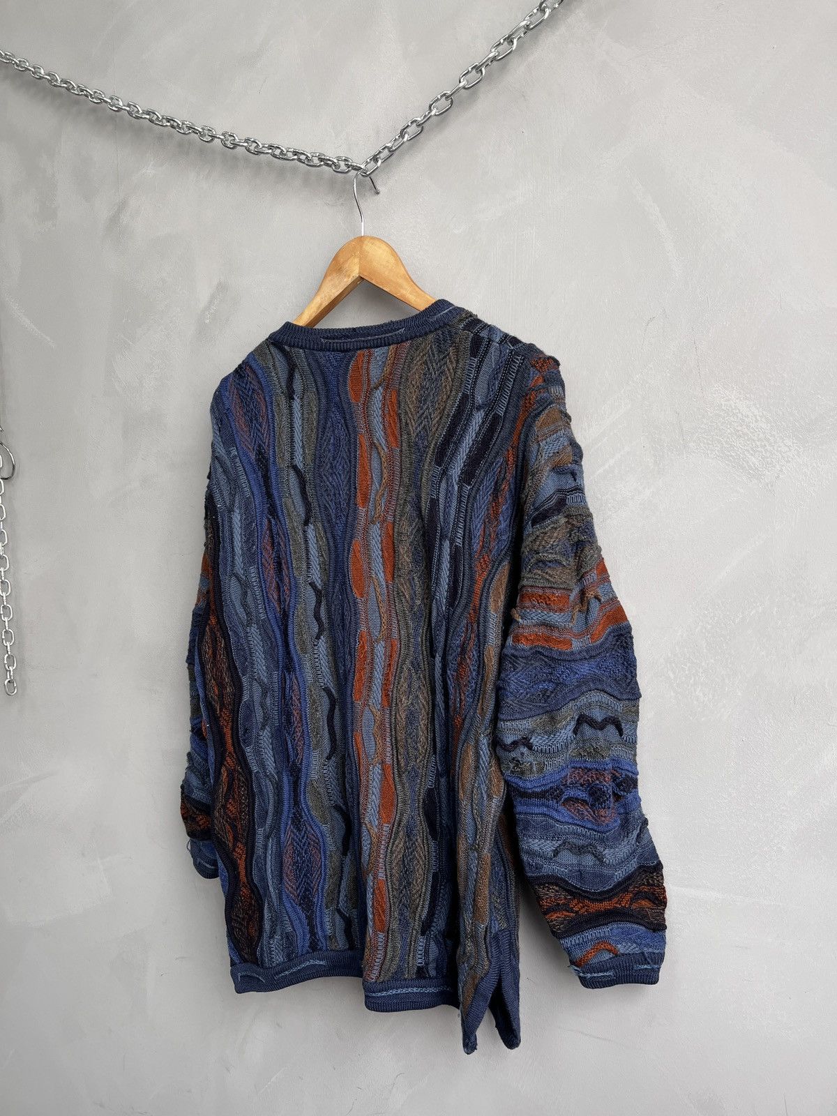 Coogi Vintage Coogi style Australia 3d knit sweater cardigan Size US L / EU 52-54 / 3 - 11 Thumbnail