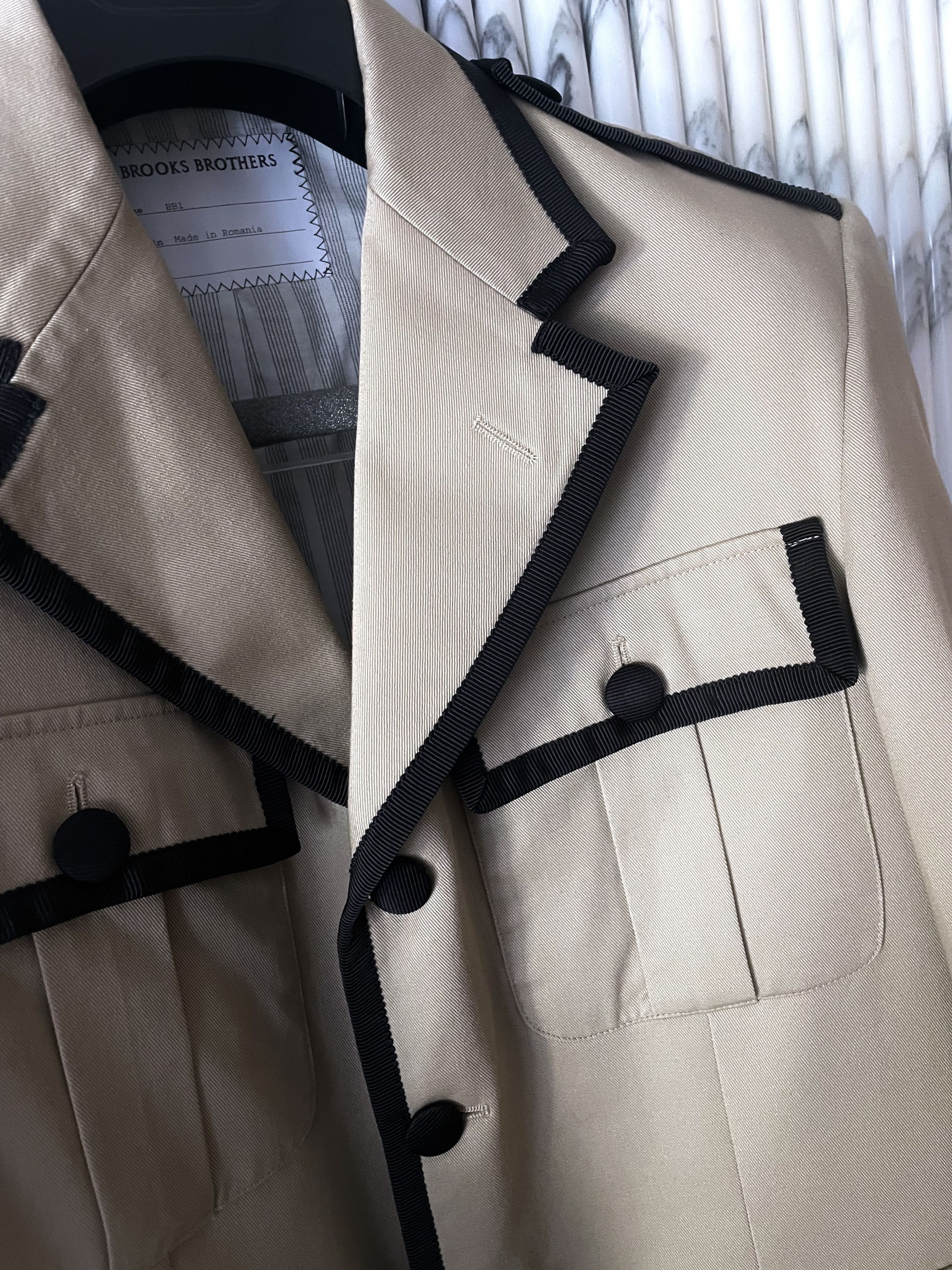 Brooks Brothers Black Fleece THOM BROWNE GROSGRAIN PIPING MILITARY OFFICER JACKET Size US M / EU 48-50 / 2 - 5 Thumbnail