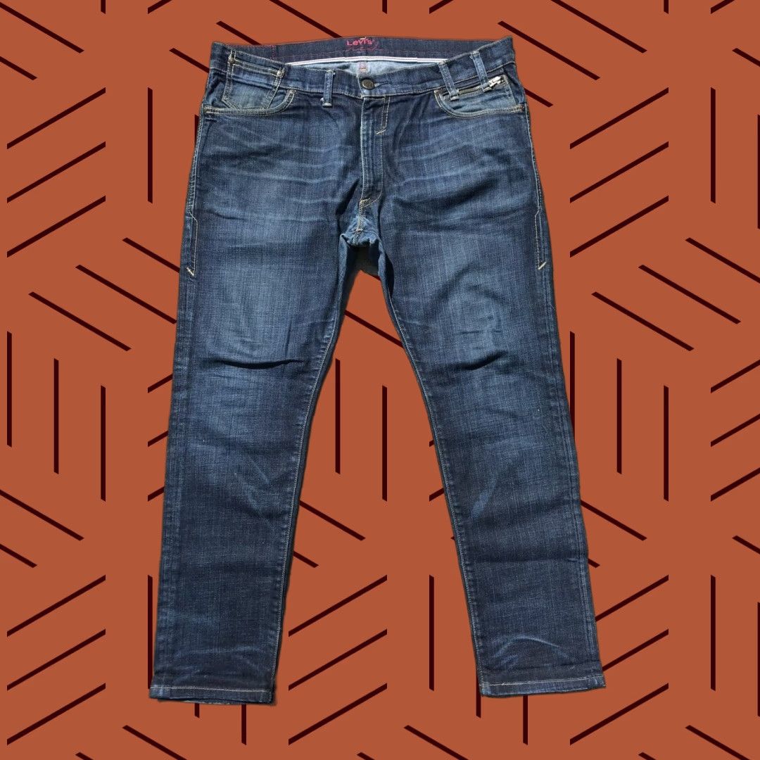 Levi's VINTAGE Levi's RED Collection Skinny Jeans W36 L30 Dark Wash Slim Fit Denim Mens 2000s Western Size US 36 / EU 52 - 1 Thumbnail