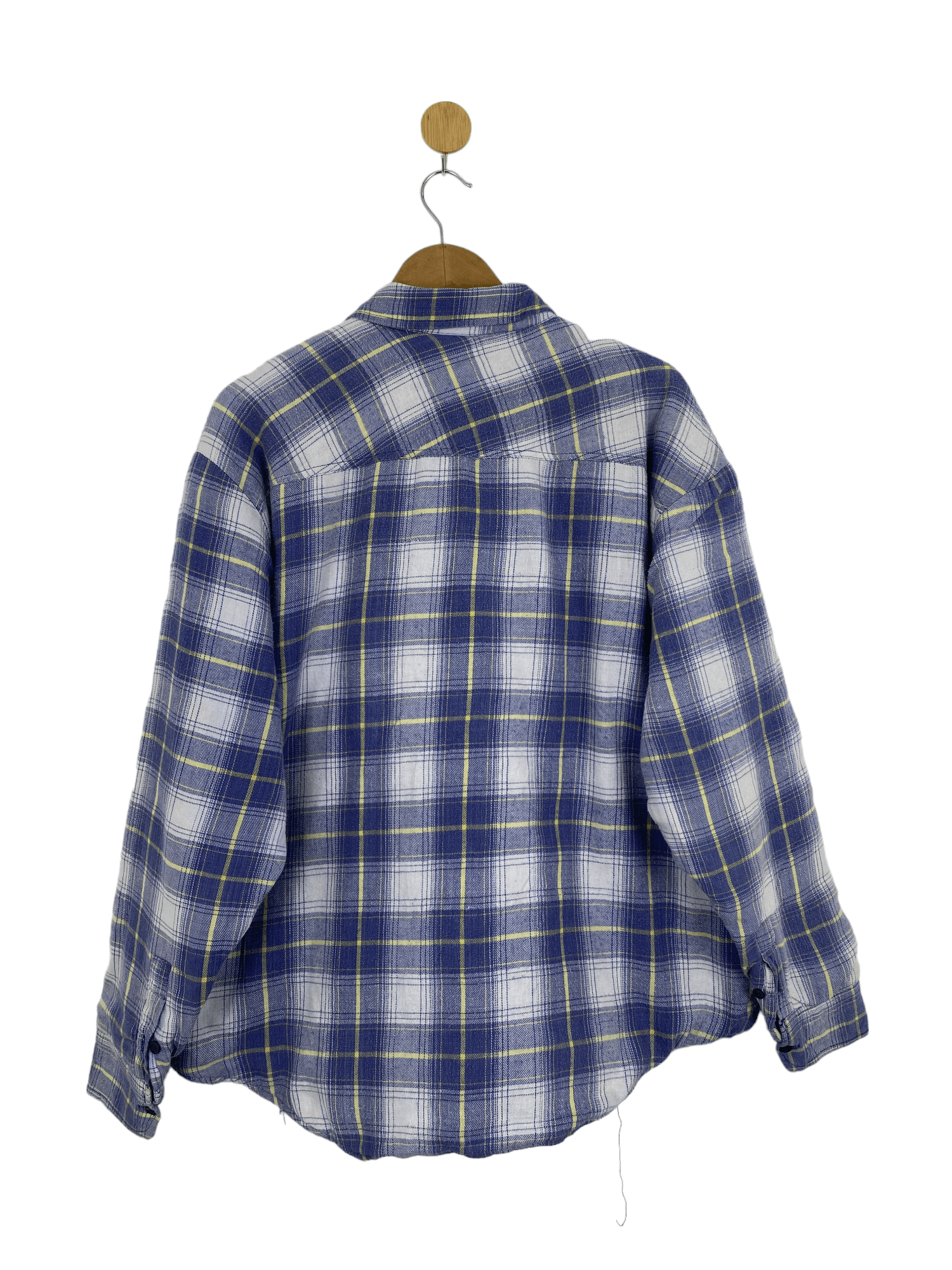 Designer × Vintage Vintage Giorgo Fellini Shadow Plaid Flannel Jacket MJ0057 Size US XL / EU 56 / 4 - 2 Thumbnail