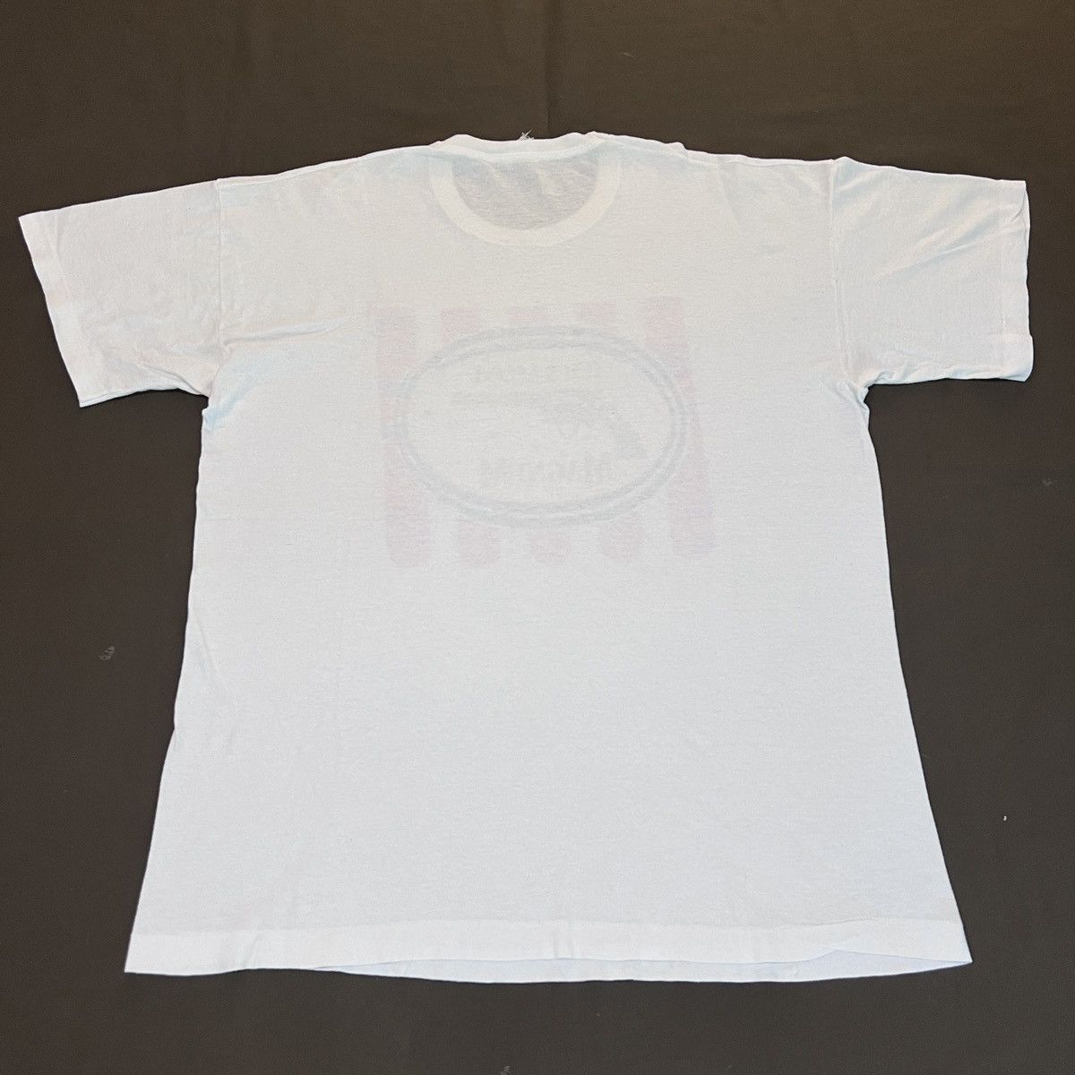 Vintage Vintage 90s ICH & MEINE MAGNUM Parody Tee Shirt 911 gun Size US XL / EU 56 / 4 - 4 Thumbnail