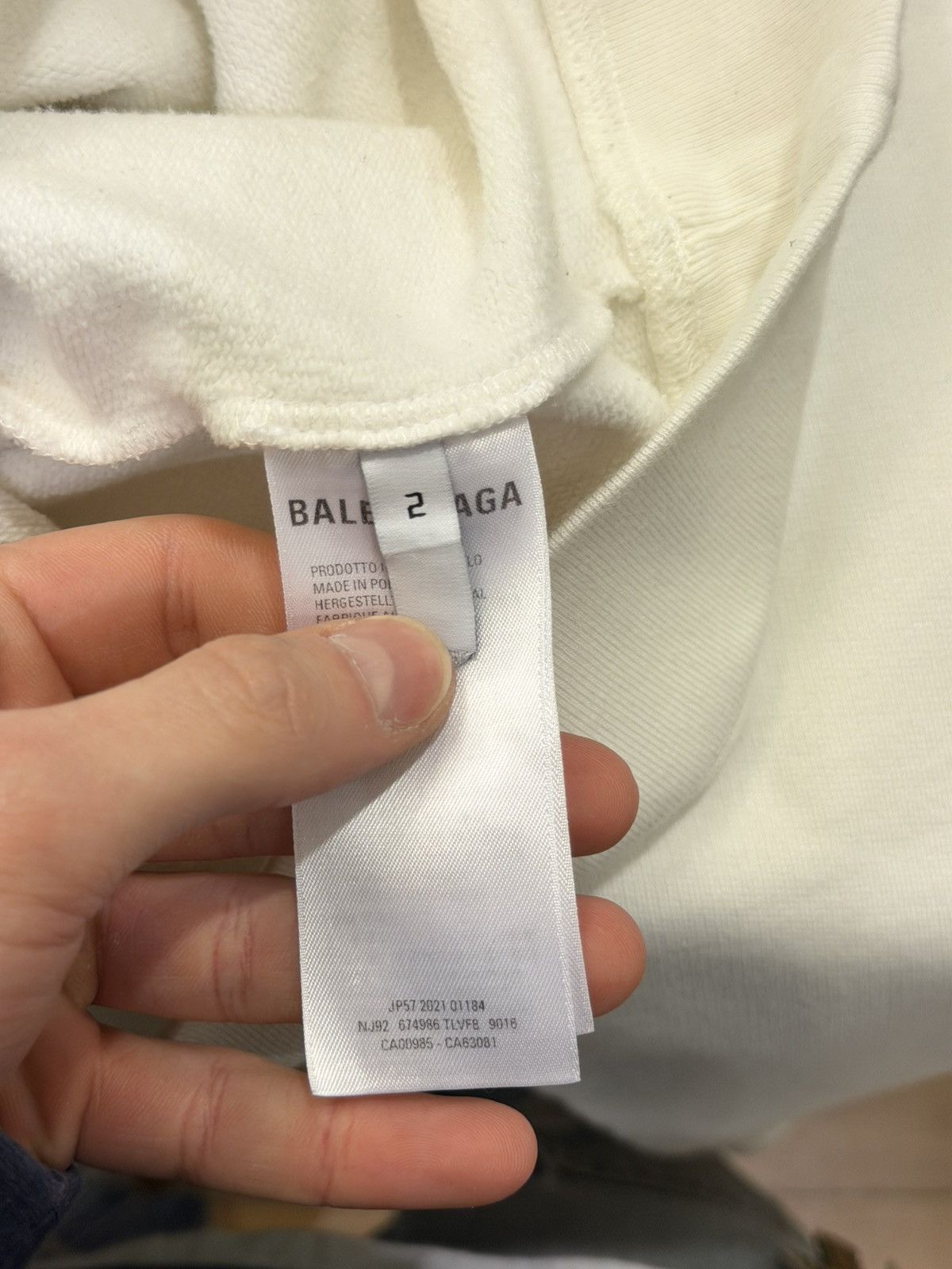 Balenciaga Balenciaga .PDF Logo Hoodie - White Size US L / EU 52-54 / 3 - 4 Thumbnail