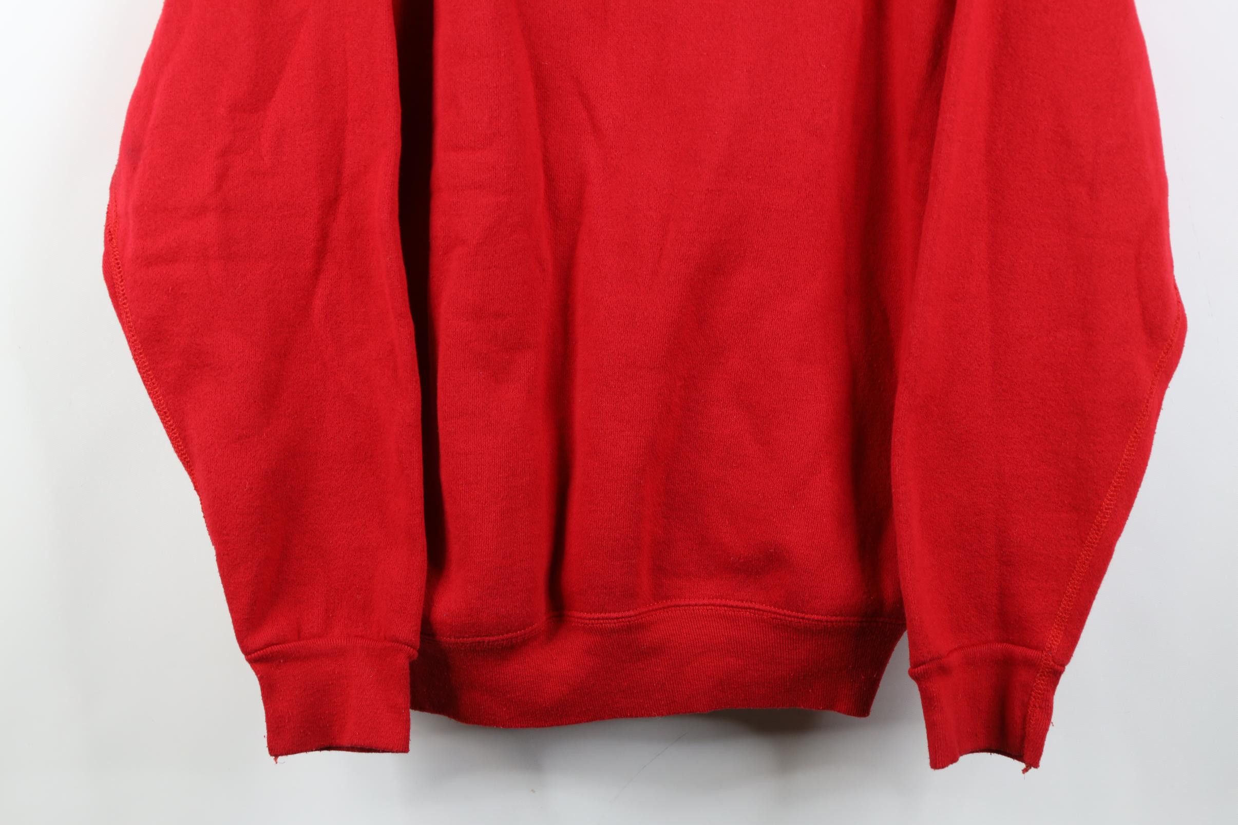 Vintage Vintage 70s 80s Heavyweight Crewneck Sweatshirt Red USA Size US L / EU 52-54 / 3 - 3 Thumbnail