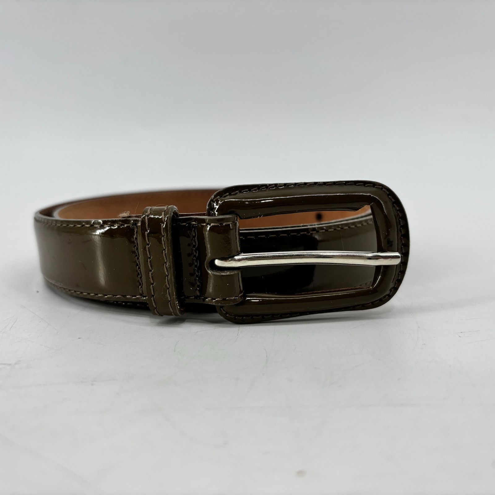 Other Talbots Womens Size Small Patent Leather Brown Belt Career Size 28 - 8 Thumbnail
