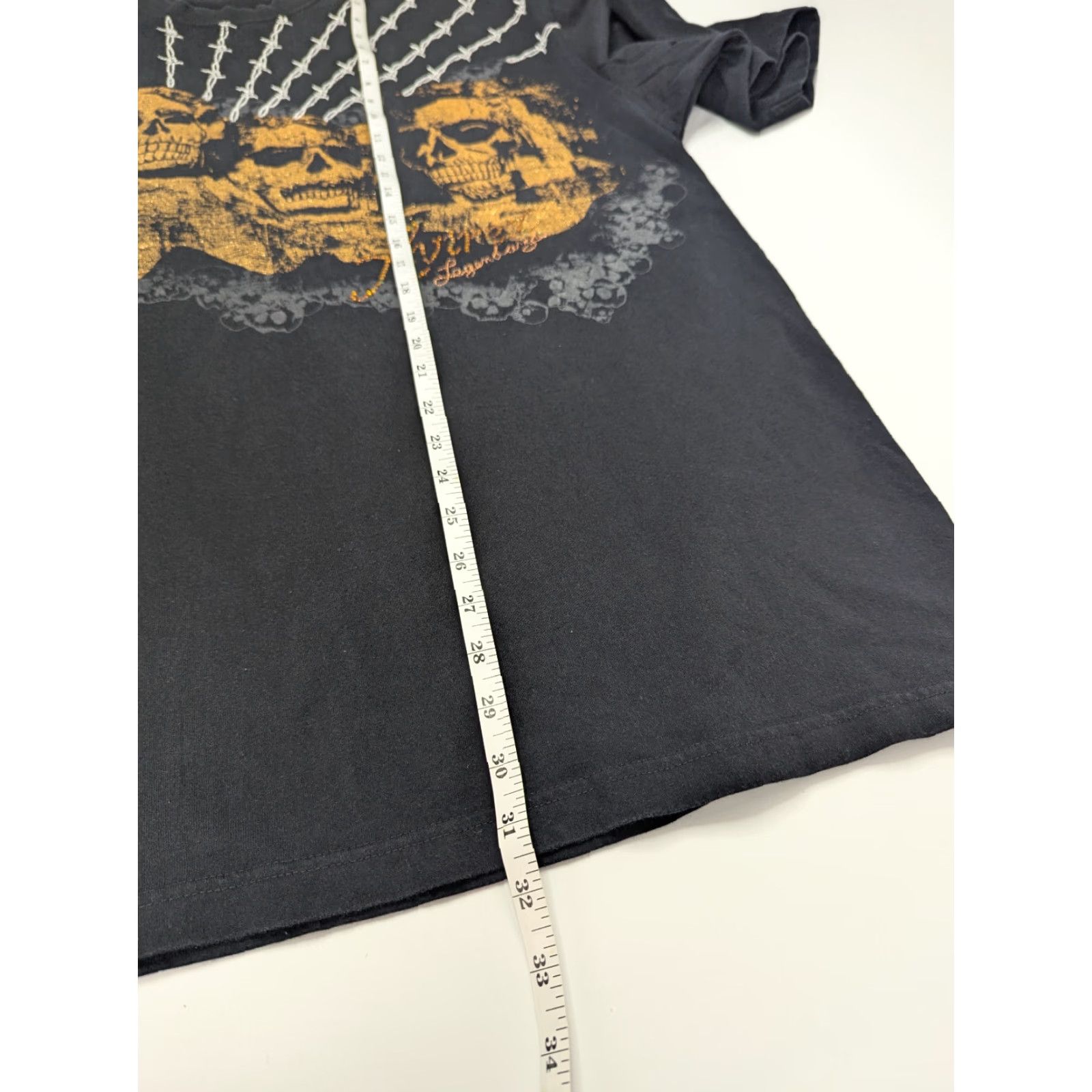 Avirex Avirex T-Shirt Mens Short Sleeve Black XL with Silver Embroidery Skulls Rushmore Size XL Size US XL / EU 56 / 4 - 5 Thumbnail