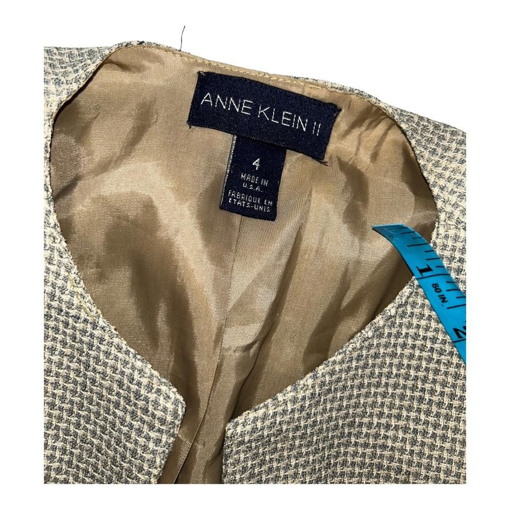 Designer Anne Klein l Vintage Wool Blend Pants Suit Size 4/8 Size S / US 4 / IT 40 - 7 Thumbnail