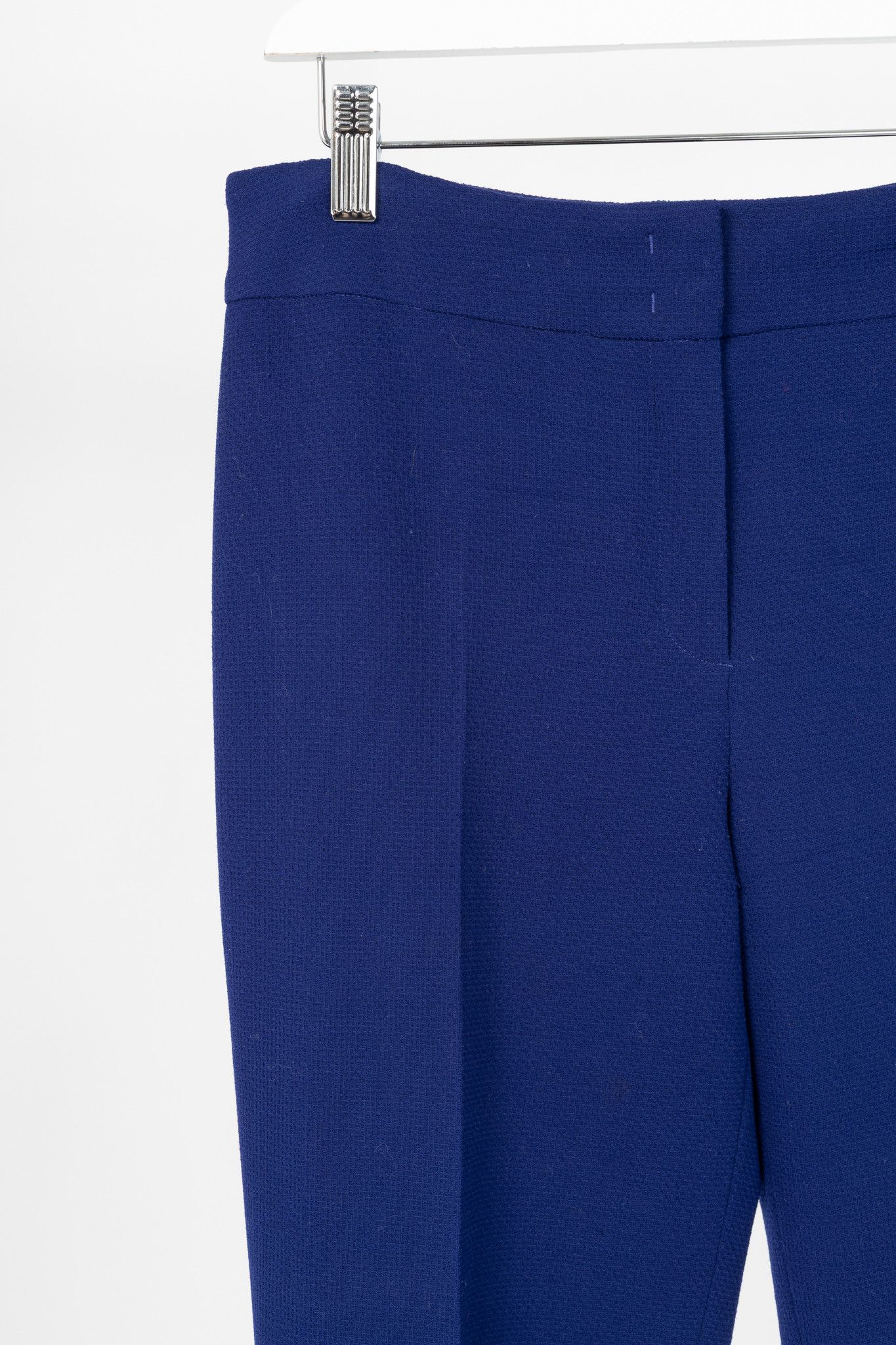 Escada Escada Tina Ink Wool-Pique Tapered Trousers Size 31" - 4 Thumbnail