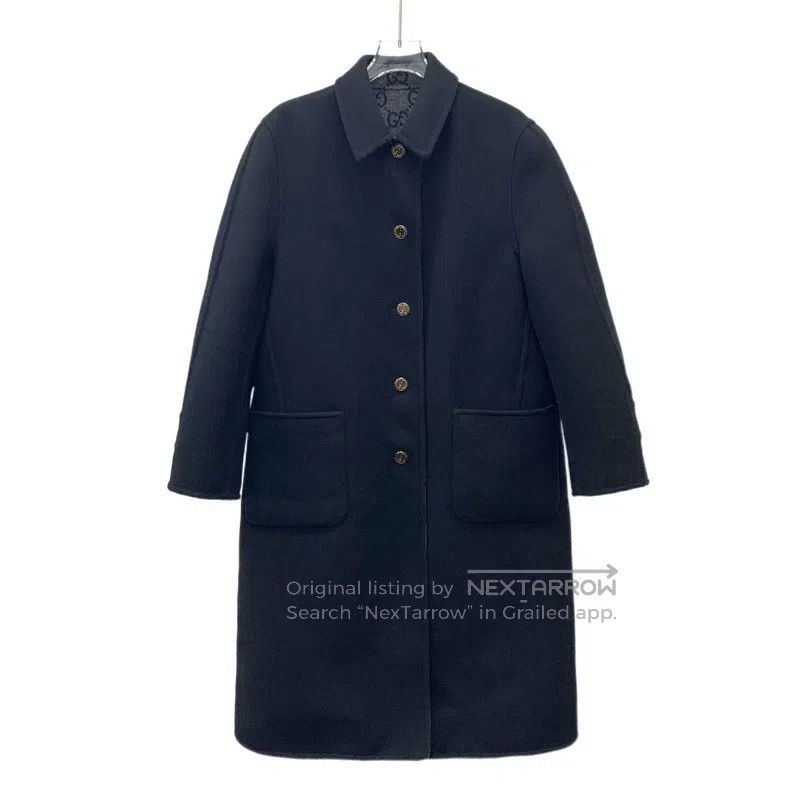 Gucci Gucci Black logo jacquard full print wool lapel single-bre Size XS / US 0-2 / IT 36-38 - 3 Thumbnail