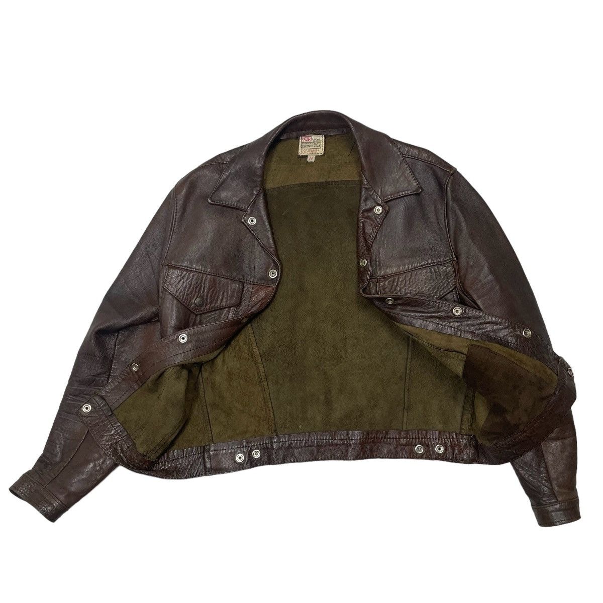 40‘s vintage / goatskin leather jacket 40'S Vintage German Motorcycle Goatskin Leather Jacket | eBay