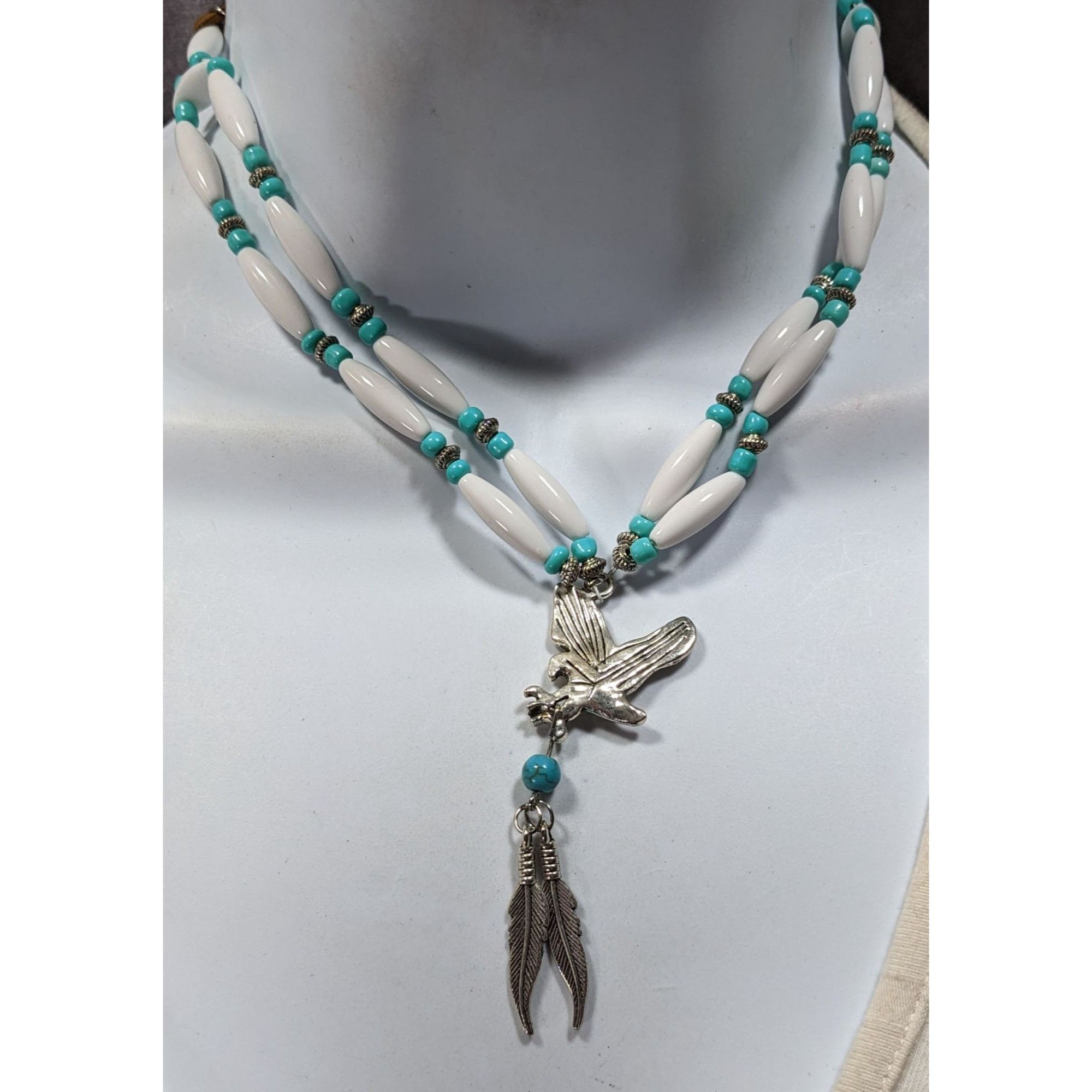 Other Southwestern Eagle Necklace With Feather Charms Size ONE SIZE - 4 Thumbnail