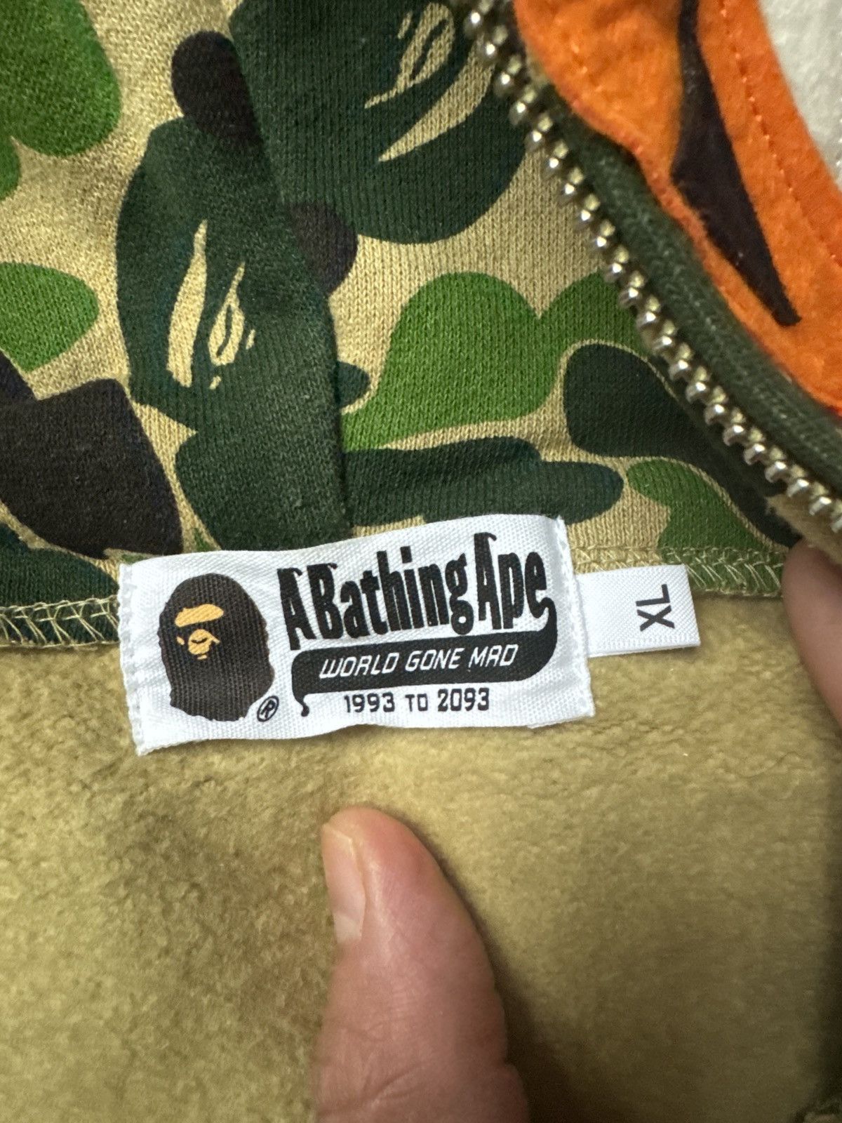 Bape A Bathing Ape Bape ABC Camo Tiger Full Zip Hoodie Size XL Size US XL / EU 56 / 4 - 9 Thumbnail