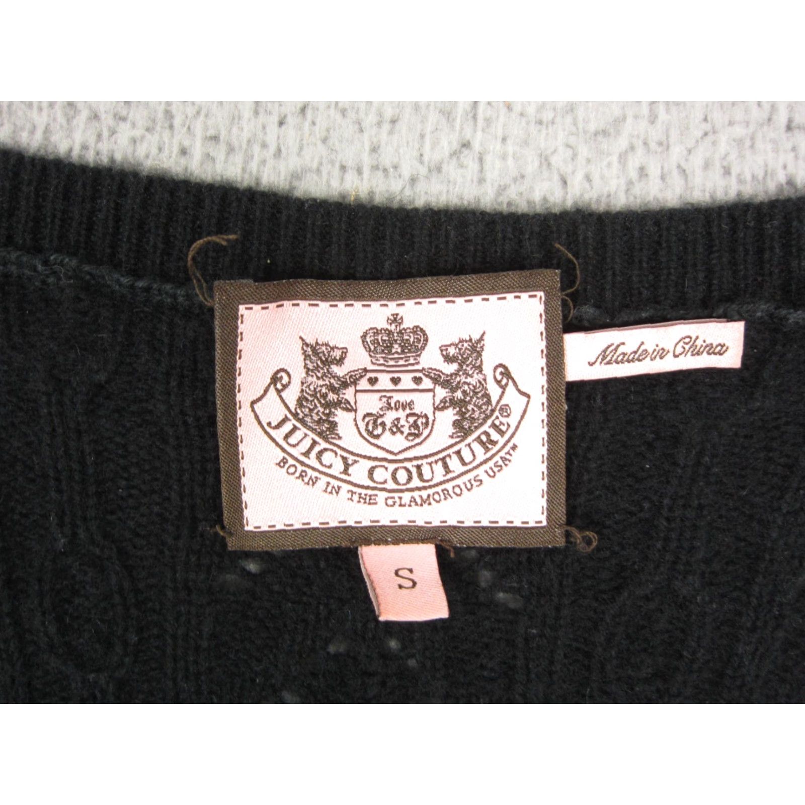 Juicy Couture Juicy Couture Sweater Dress Womens S Black Cashmere Wool Knit A-Line 90s Classic Short Sleeve Crew Neck Pullover Moderate Pilling Mens? Size S / US 4 / IT 40 - 3 Thumbnail