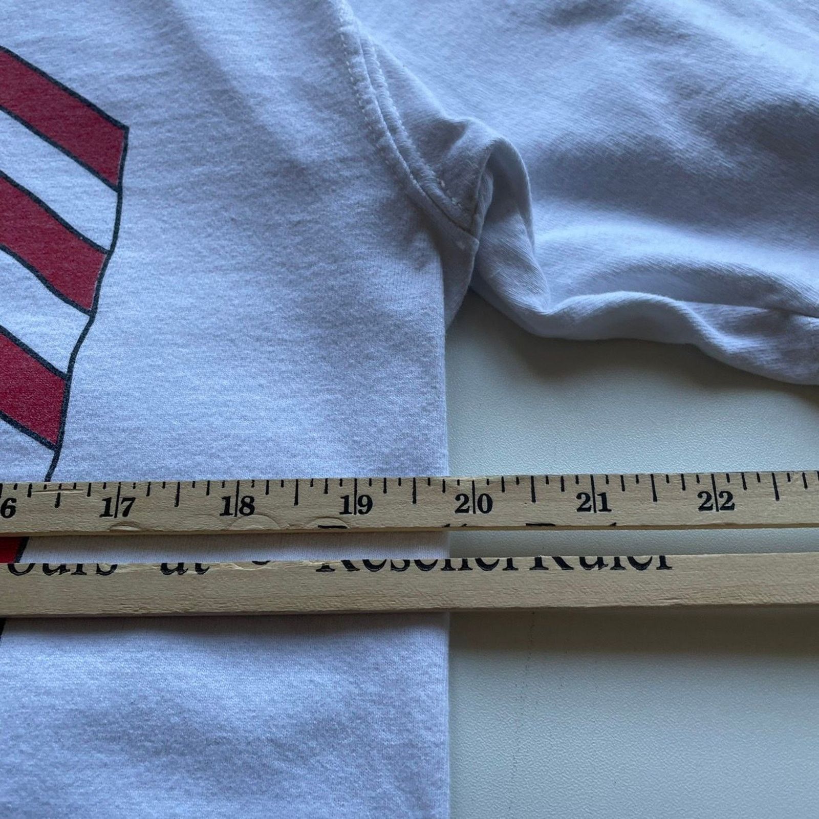 Fruit Of The Loom Vintage 90s USA Stars And Stripes Flag Art T Shirt Medium Size US M / EU 48-50 / 2 - 4 Thumbnail