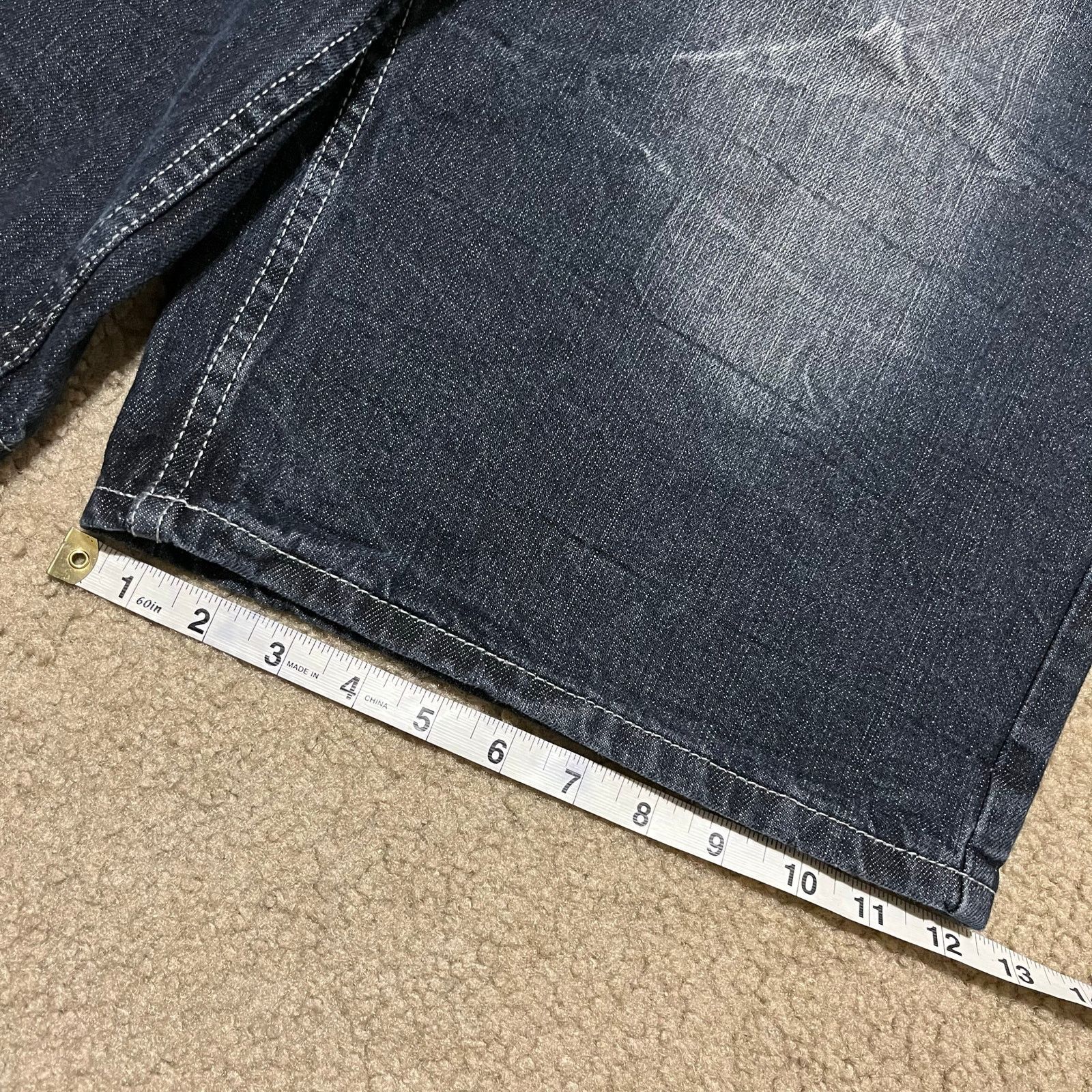 Phat Farm Phat Farm Y2K Baggy Skater Acid Washed Embroidered Jorts 36W Size US 36 / EU 52 - 8 Thumbnail
