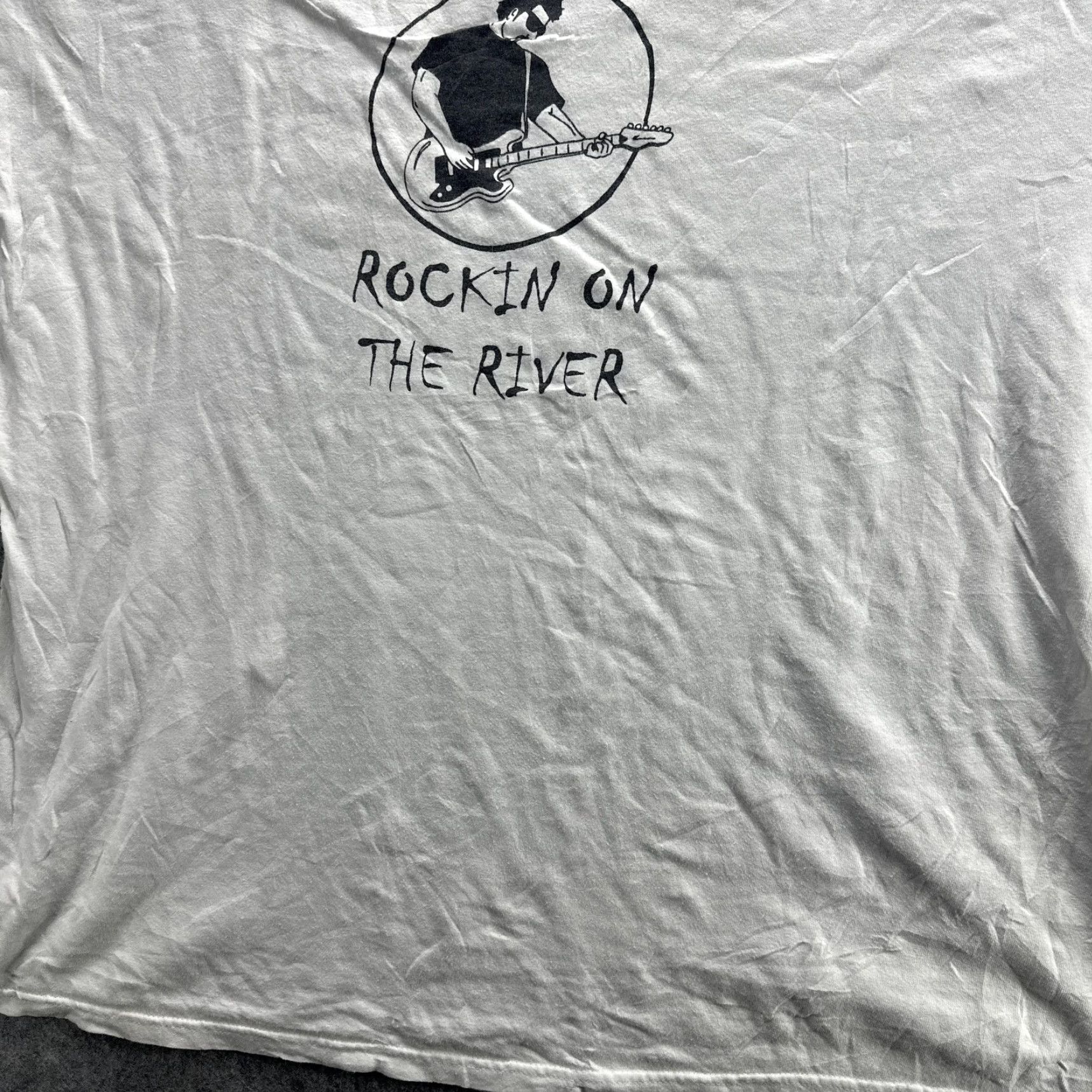 Anvil VINTAGE Rockin On The River Shirt Mens 2XL Dayton KY Concert Band Tee 2004 White Size US XXL / EU 58 / 5 - 5 Thumbnail