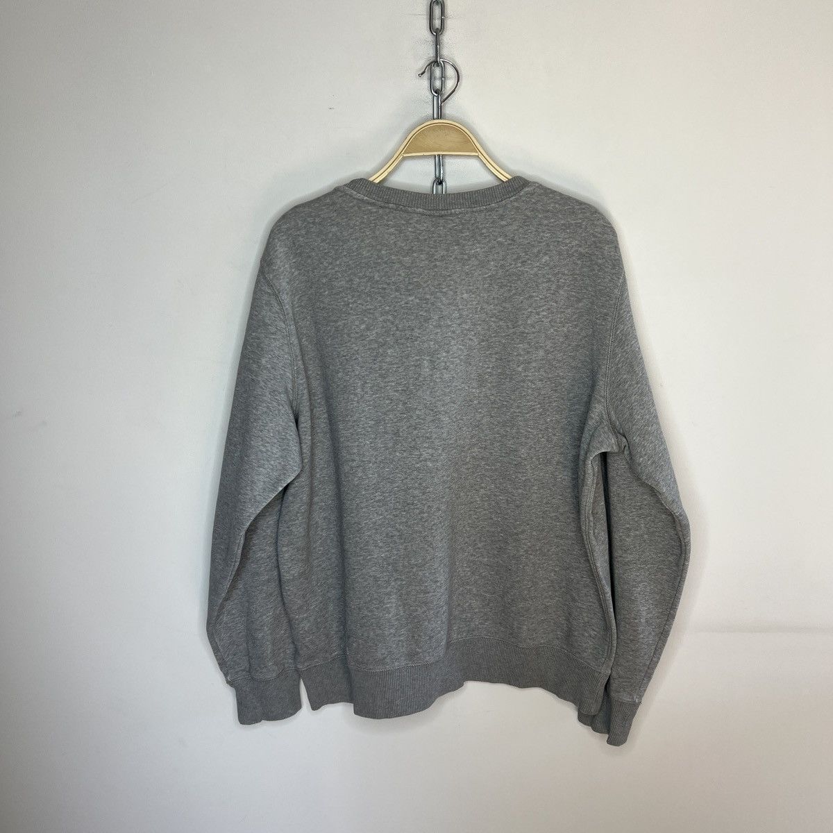 Nike Nike Vintage Spellout Swoosh Grey Crewneck Sweatshirt Size US L / EU 52-54 / 3 - 7 Thumbnail