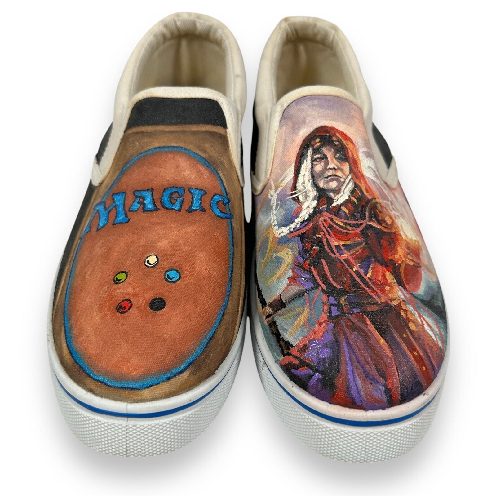 The Unbranded Brand Magic The Gathering MTG Sneakers Mens US 9.5 D Pull On Size US 9.5 / EU 42-43 - 1 Thumbnail
