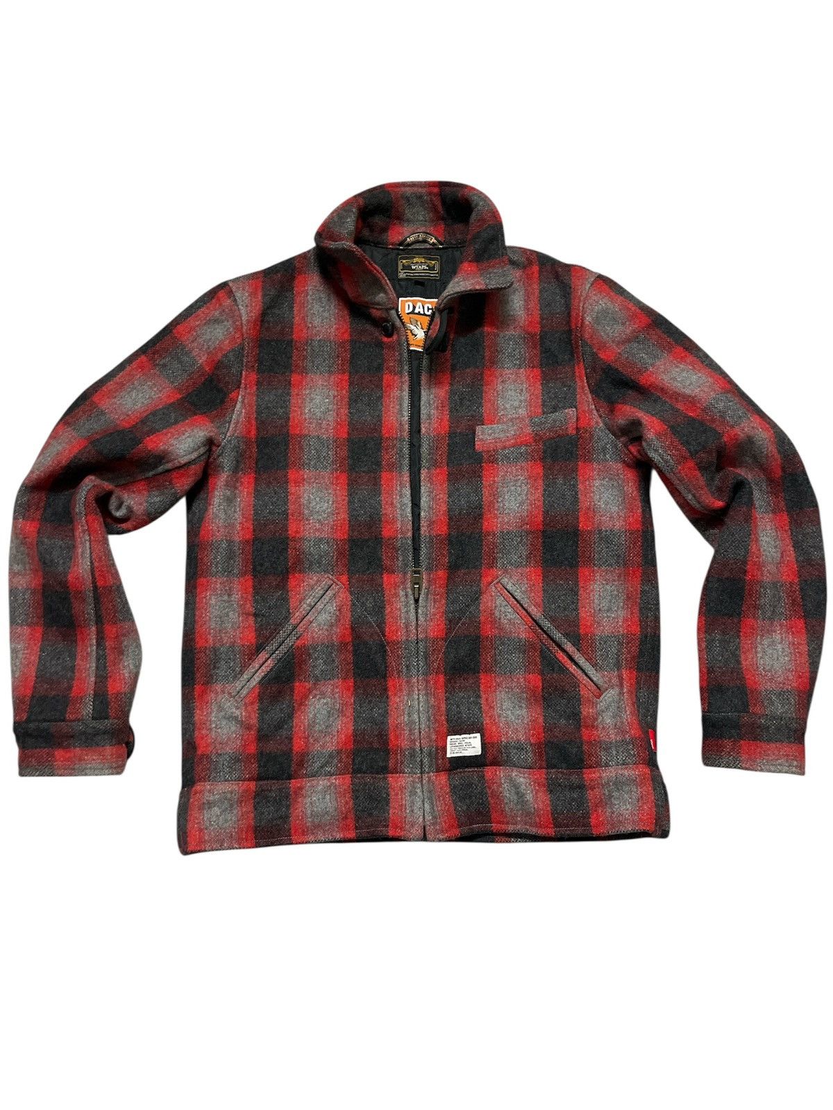 Wtaps WTAPS 09AW Melton Wool Grease Red Jacket | Grailed