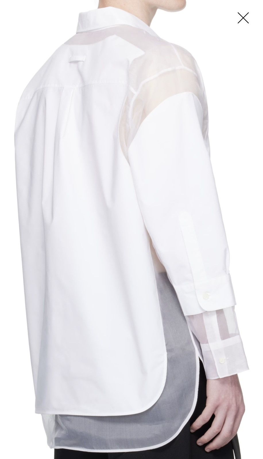 Jean Paul Gaultier JEAN PAUL GAULTIER White 'The Petit Grand' Shirt Size US XXL / EU 58 / 5 - 3 Thumbnail