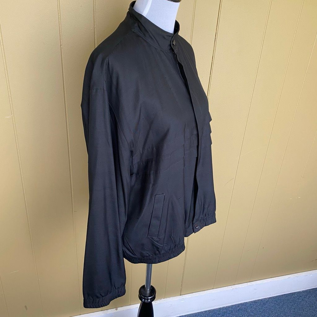Other Bocci women XL 100% silk full zip jacket w/mock collar black Size XL / US 12-14 / IT 48-50 - 6 Thumbnail