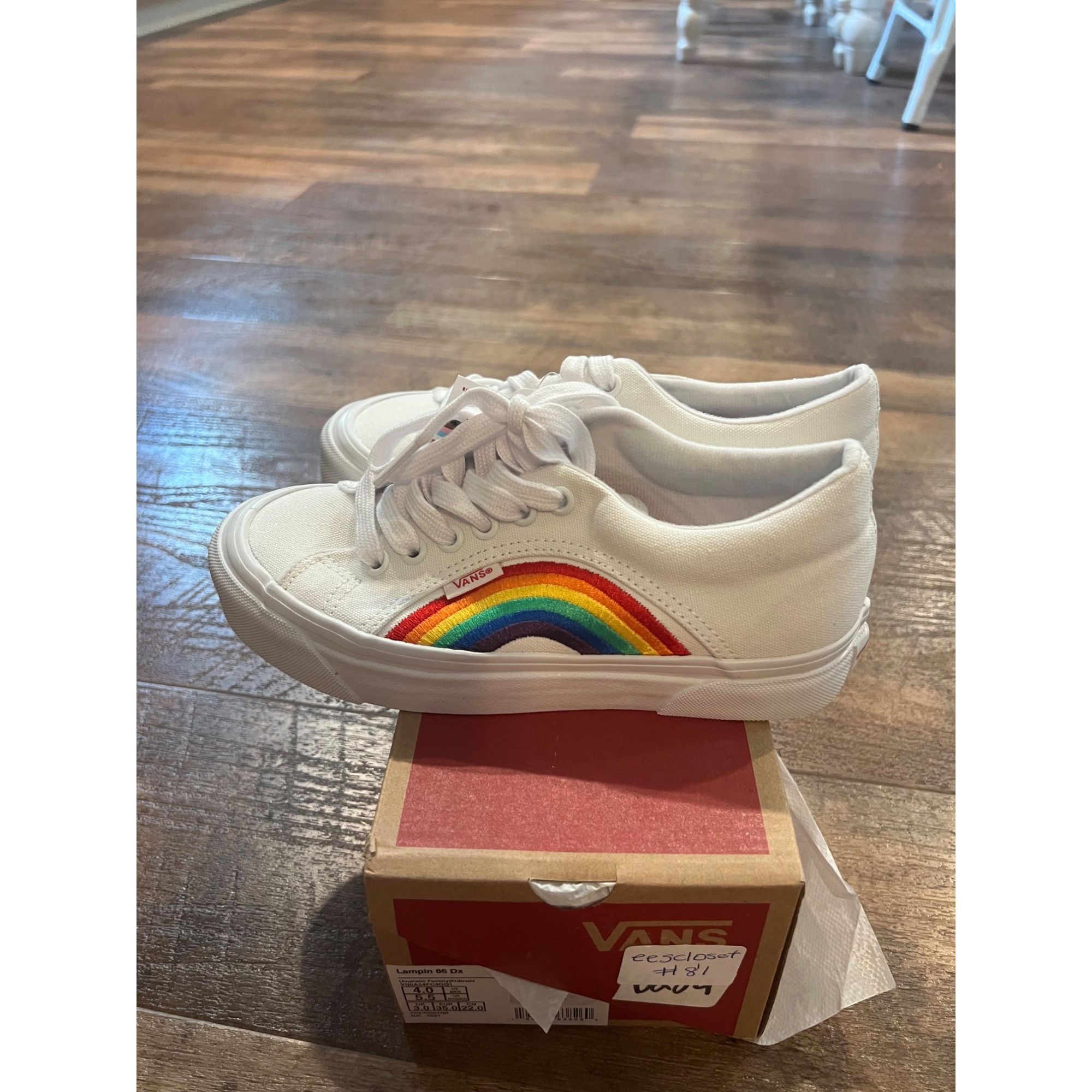 Vans Vans Lampin 86 DX Anaheim Factory Pride White Sz US Mens 4 W Size US 5.5 / IT 35.5 - 3 Thumbnail