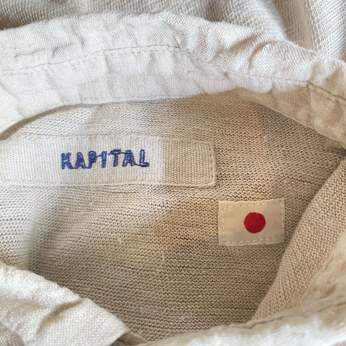 Kapital KAPITAL Beige Puff Sleeve Polo Top Size S / US 4 / IT 40 - 10 Thumbnail
