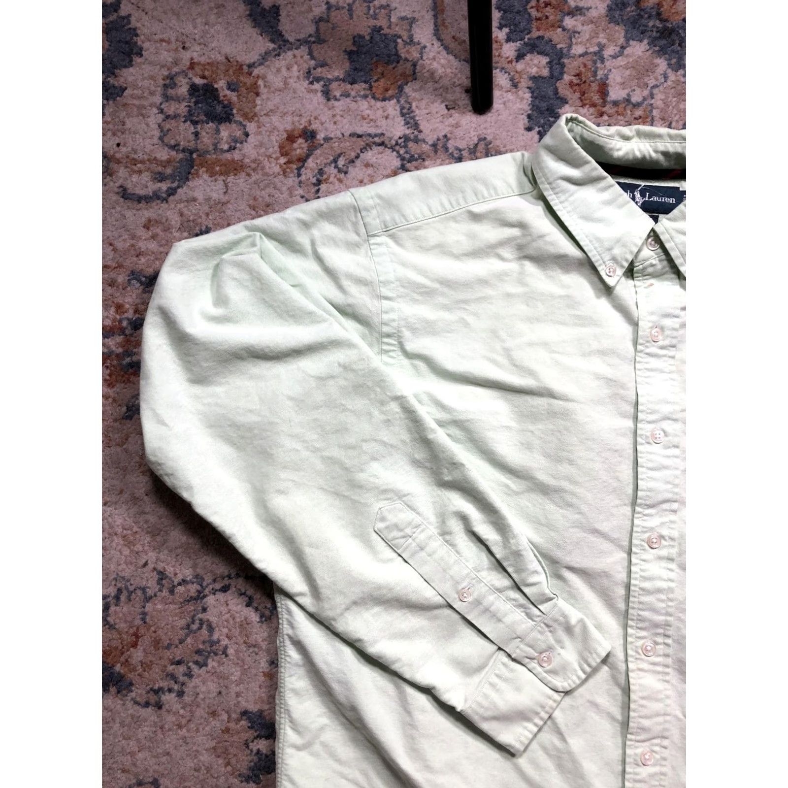 Ralph Lauren Ralph Lauren Shirt Mens XL Green Solid Classic Fit Button Down Pony Logo Casual Size US XL / EU 56 / 4 - 3 Thumbnail