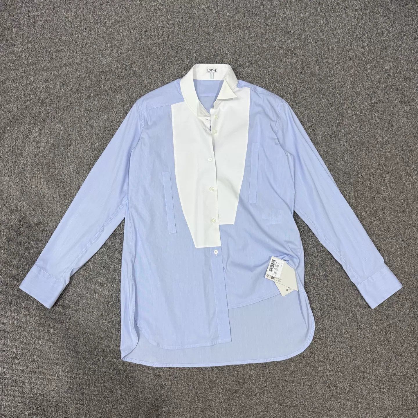 Louis Vuitton Loewe Blue White Color Blocked Shirt XS NWT Size XS / US 0-2 / IT 36-38 - 1 Thumbnail