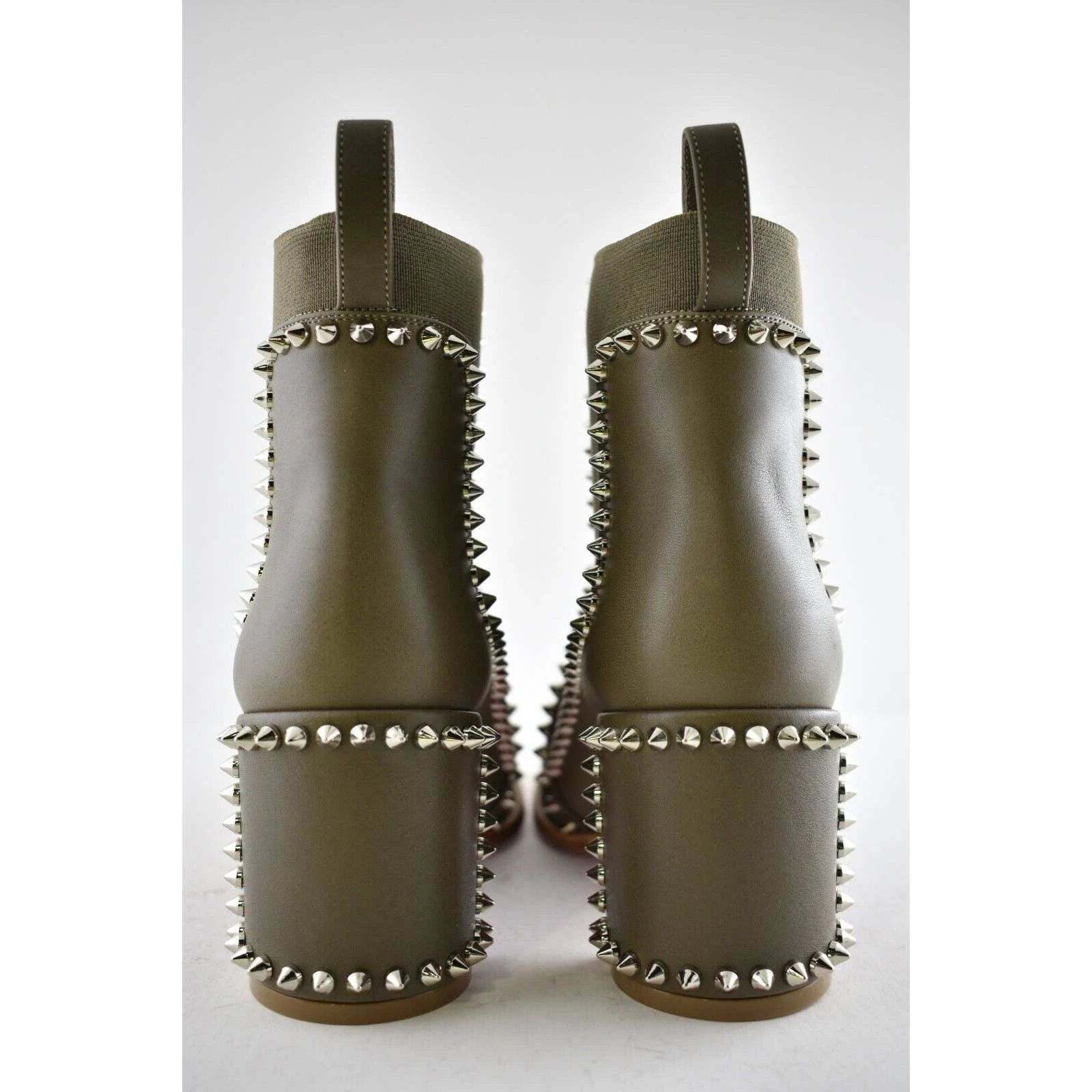 Christian Louboutin Christian Louboutin Out Line Spike 70 Silex Grey Leather Size US 6.5 / IT 36.5 - 11 Thumbnail
