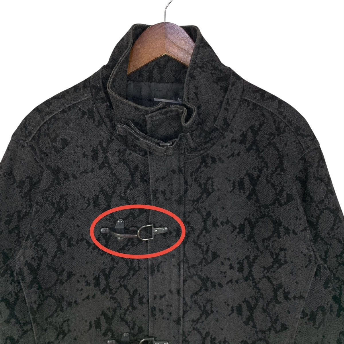 If Six Was Nine Vintage In The Attic Toggle Duffle Coat Snake Skin Pattern Size US M / EU 48-50 / 2 - 7 Thumbnail