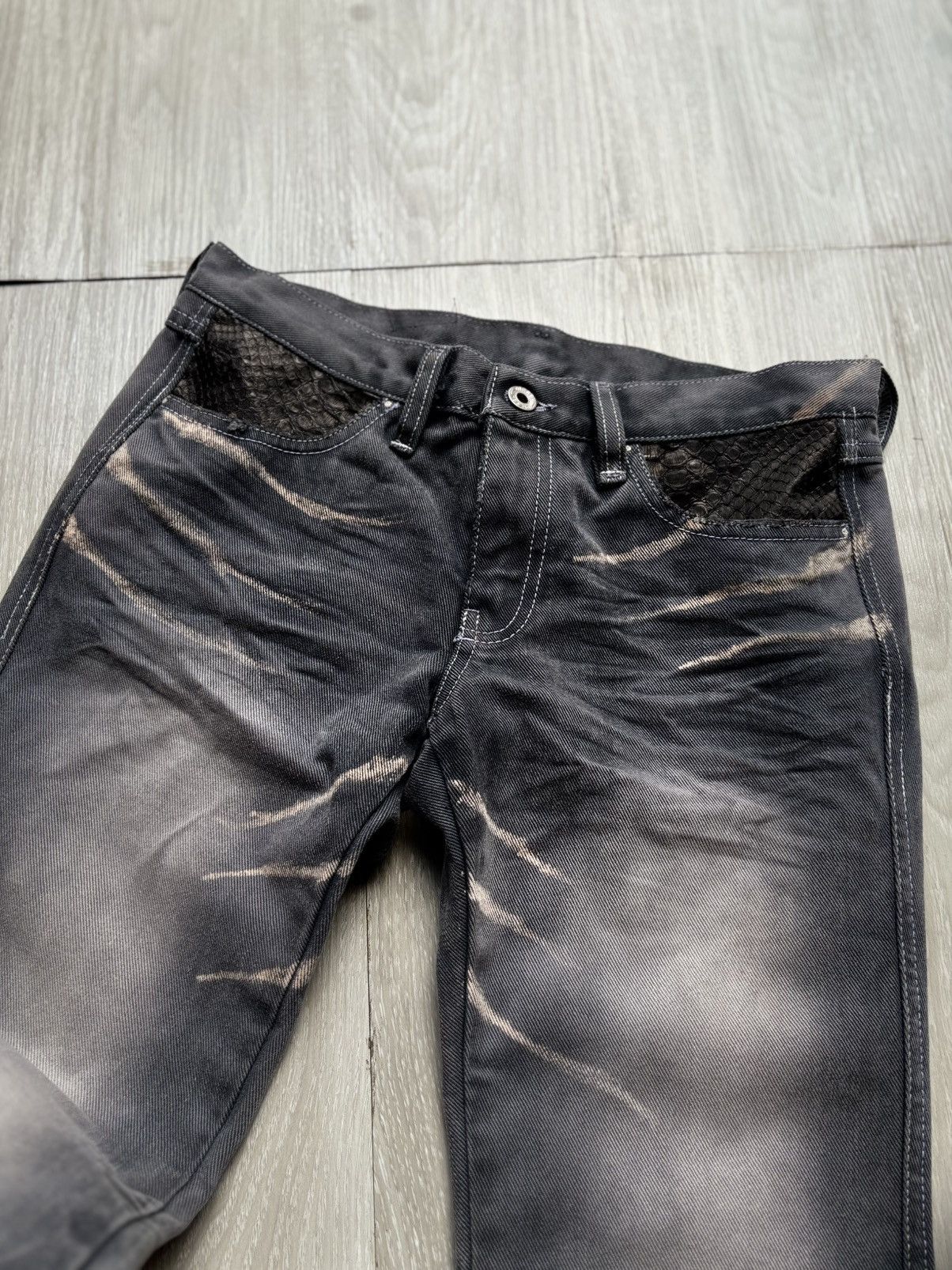 Japanese Brand lace up flare jeans Size US 28 / EU 44 - 2 Thumbnail