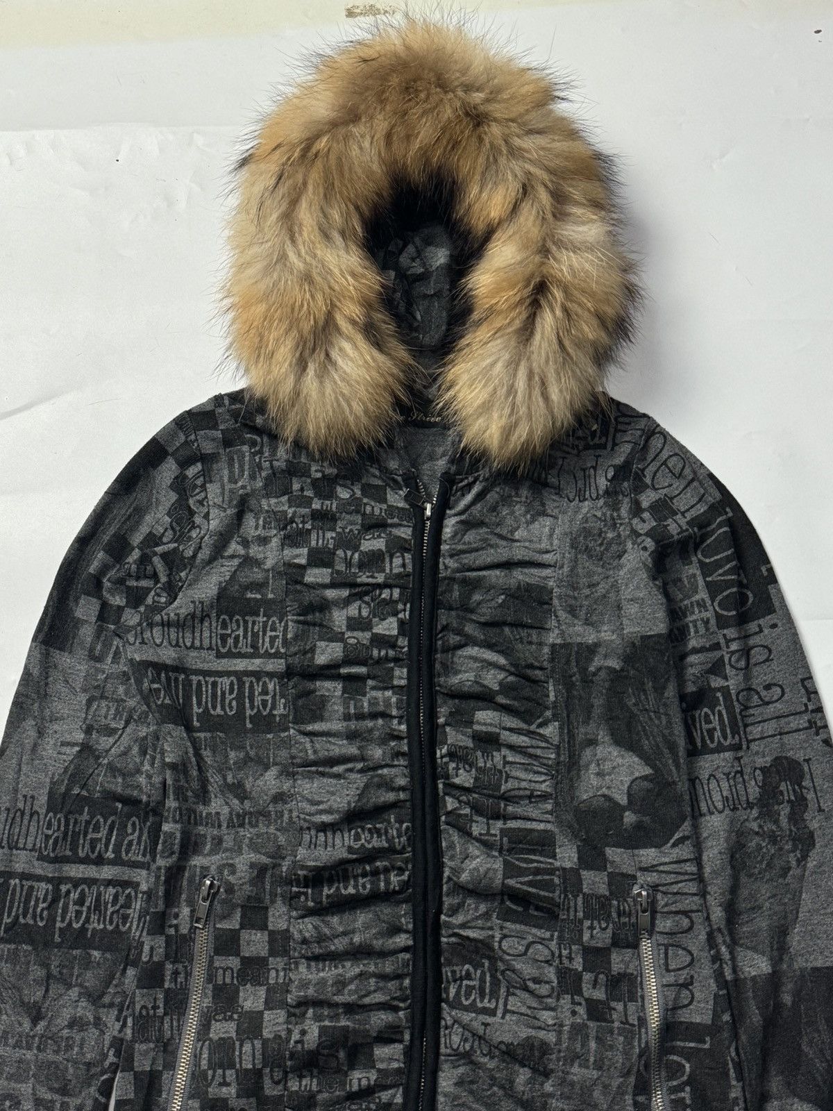 Beauty Beast × Hysteric Glamour × Japanese Brand Fur Hoodie Blue Trive Archive style Size M / US 6-8 / IT 42-44 - 3 Thumbnail